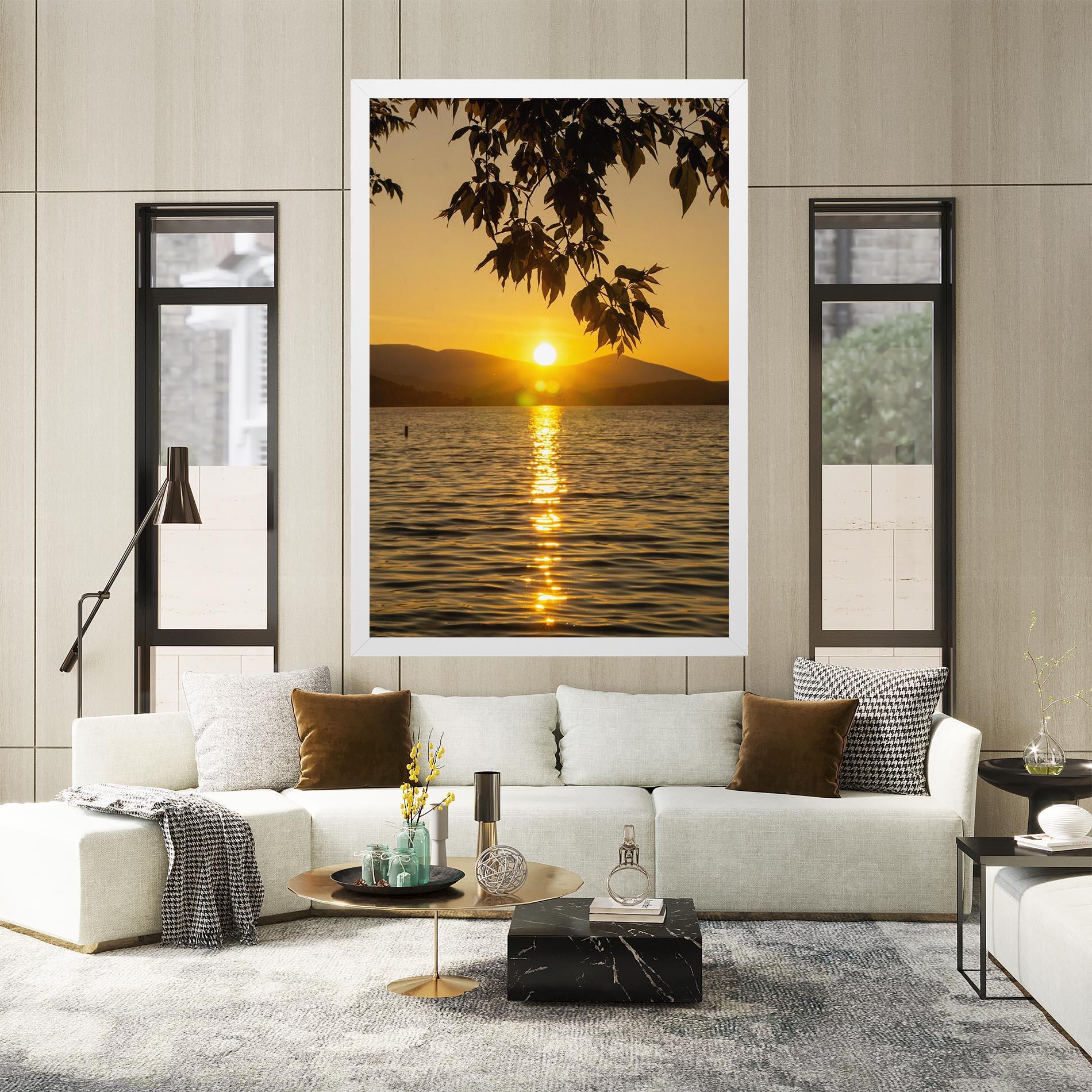 Tablou Canvas Yellow Sunrise mockup 2