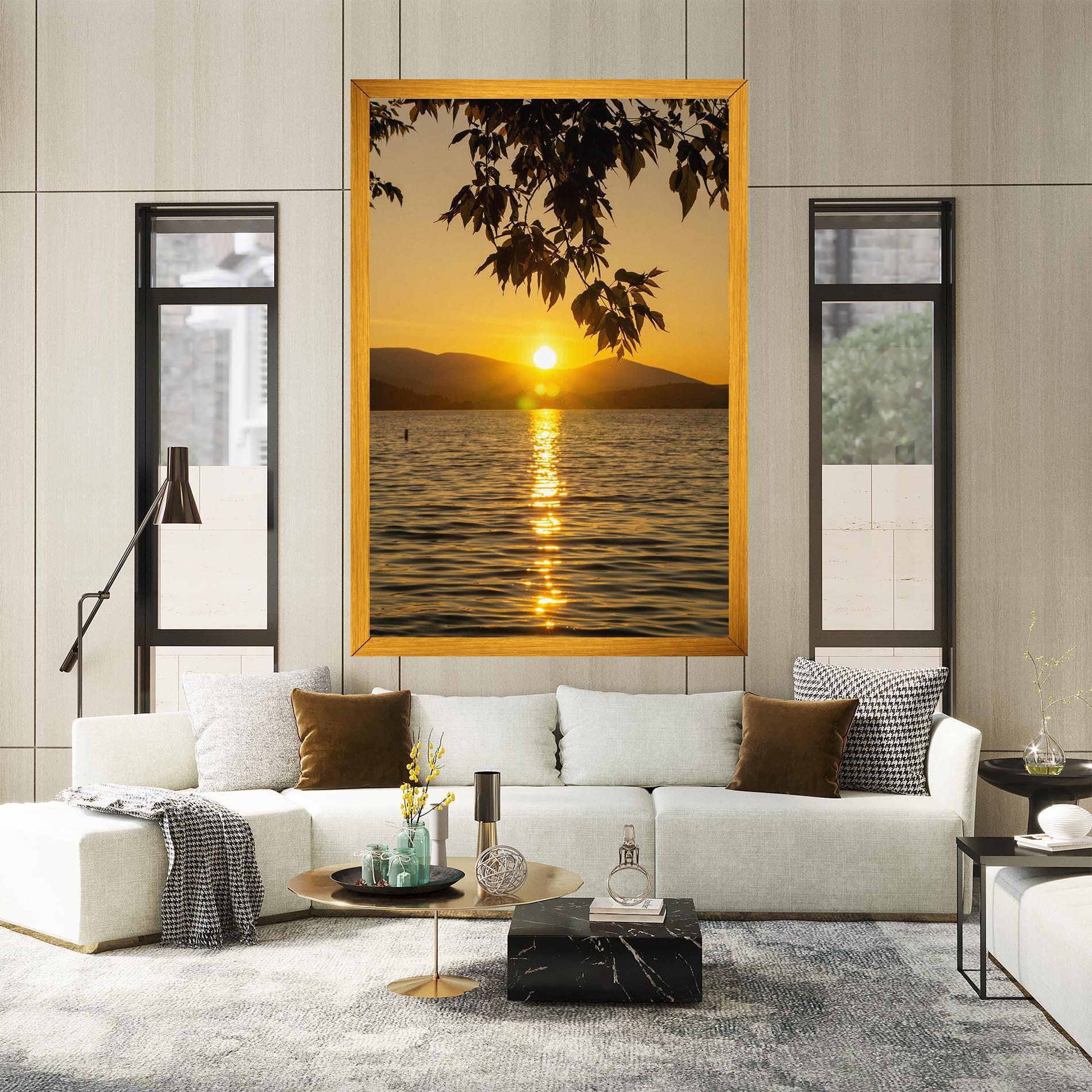 Tablou Canvas Yellow Sunrise mockup 2
