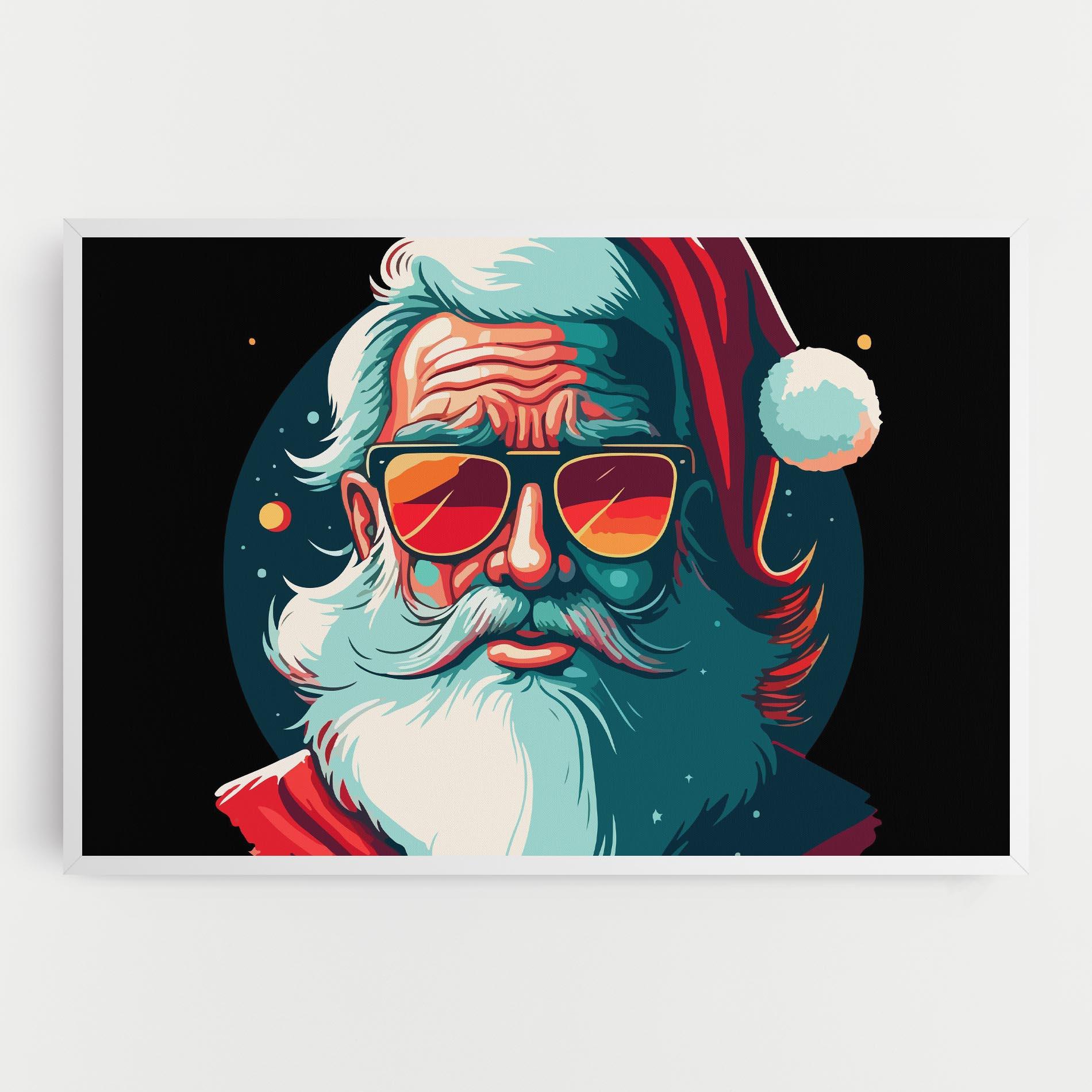 Tablou Canvas Color Glasses Santa mockup 0