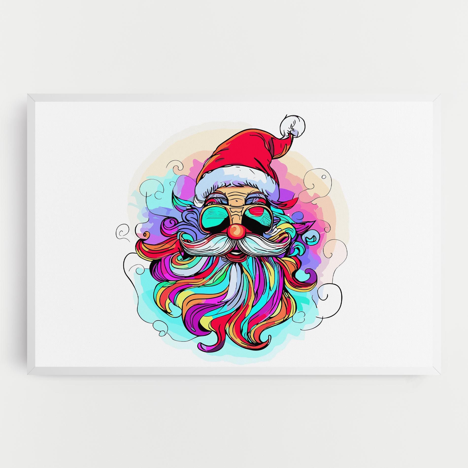 Colorful Santa mockup 0