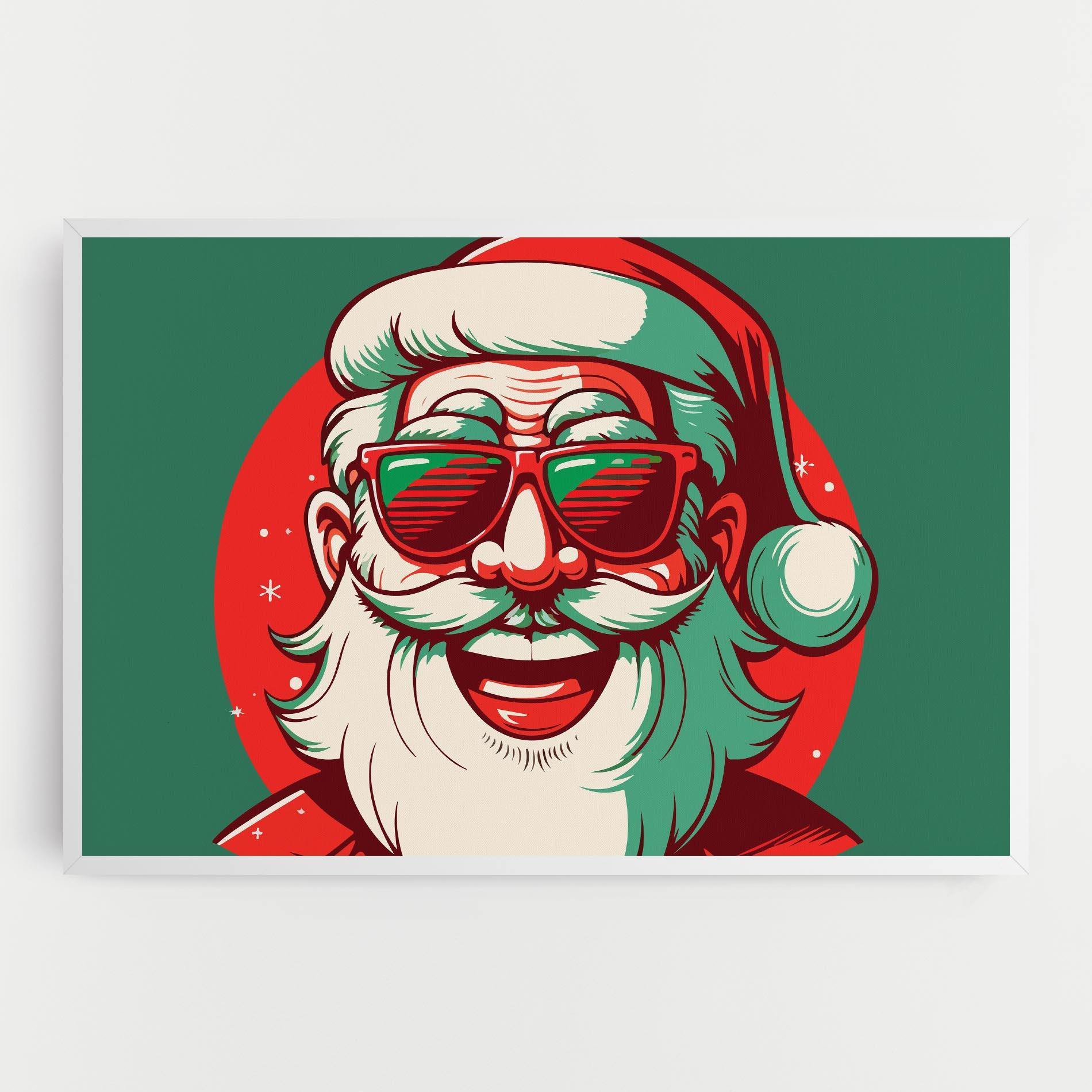 Tablou Canvas Crazy Smile Santa mockup 0