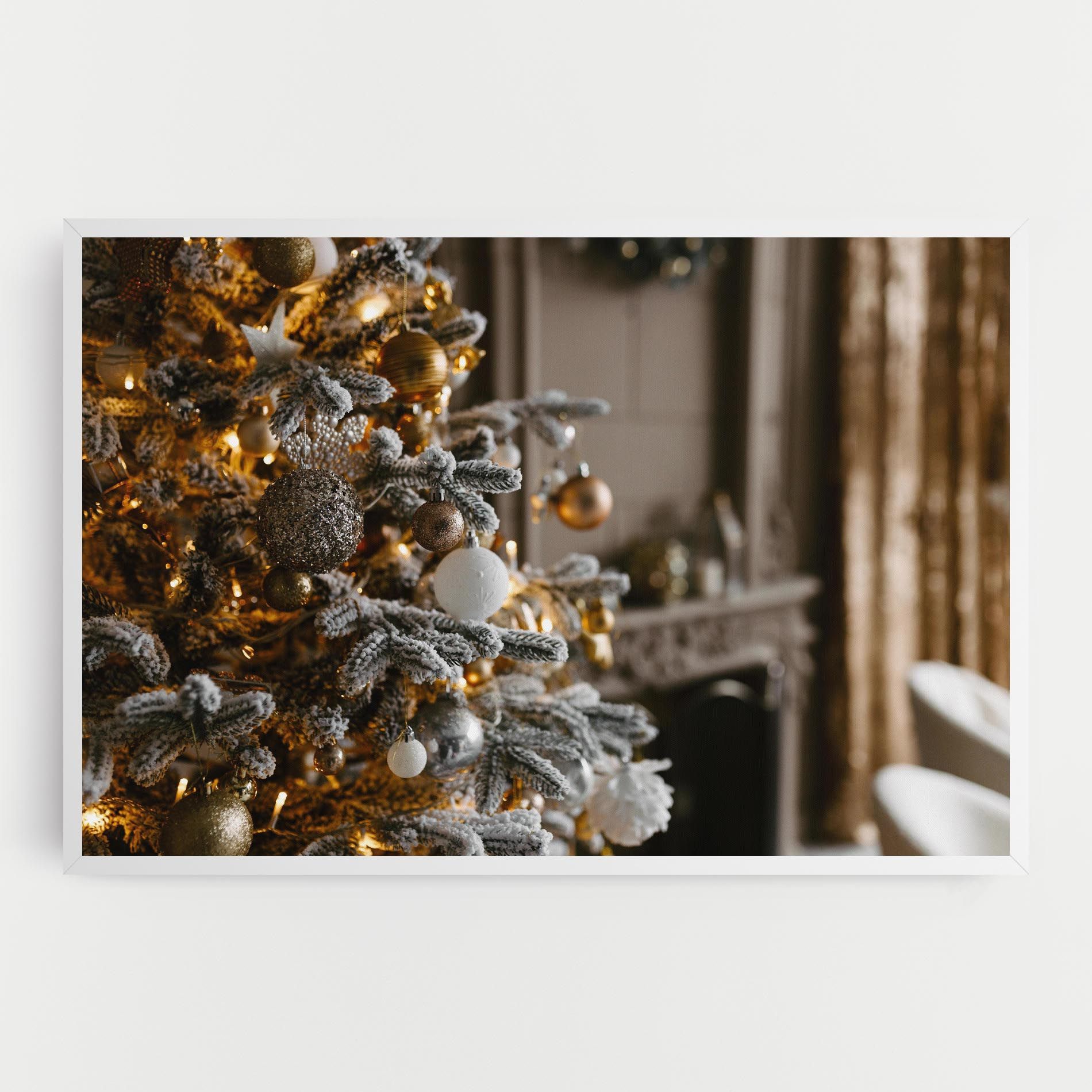 Gold Christmas Decorations mockup 0