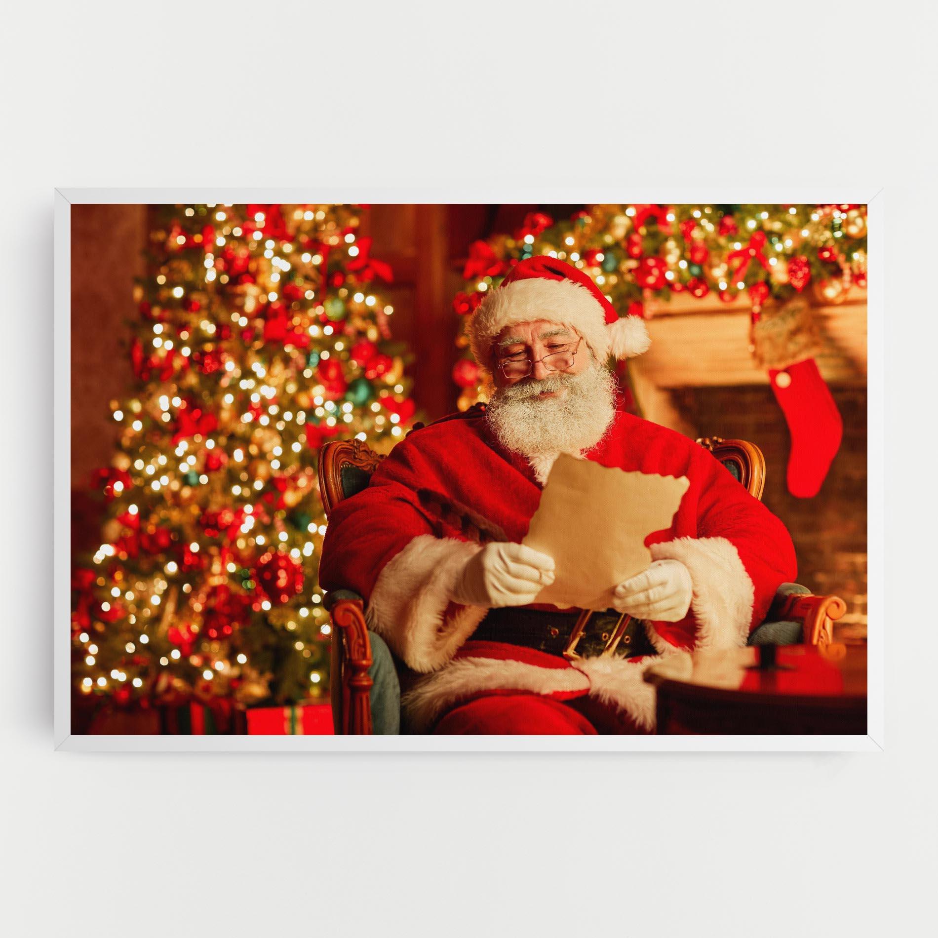 Tablou Canvas Reading Christmas Letter mockup 0