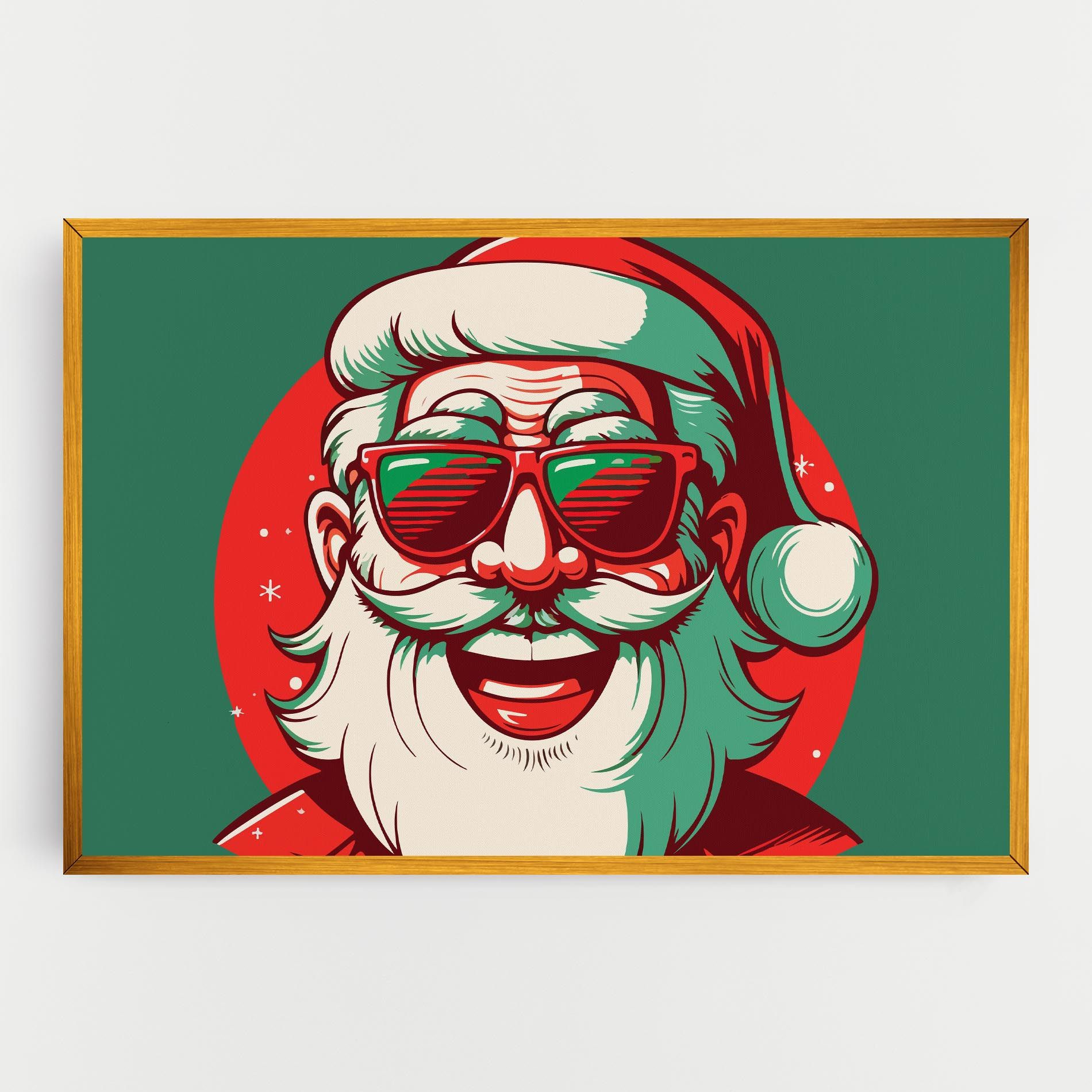 Crazy Smile Santa mockup 0
