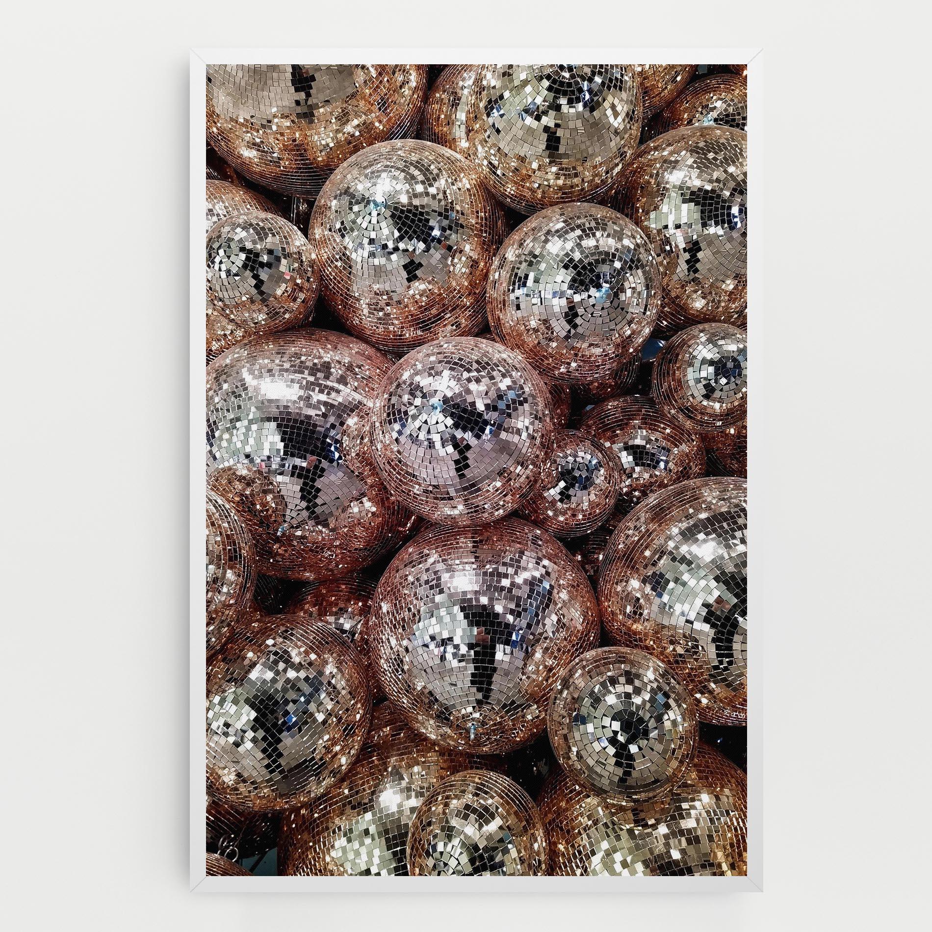 Tablou Canvas Christmas Disko Balls mockup 0