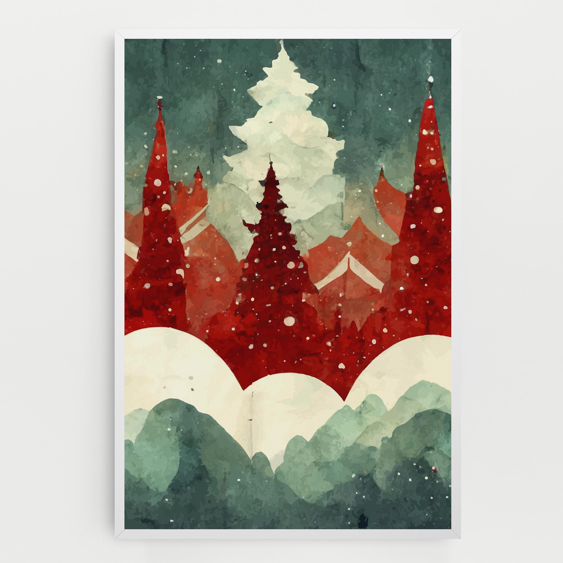 Tablou Canvas Christmas Landscape mockup 0