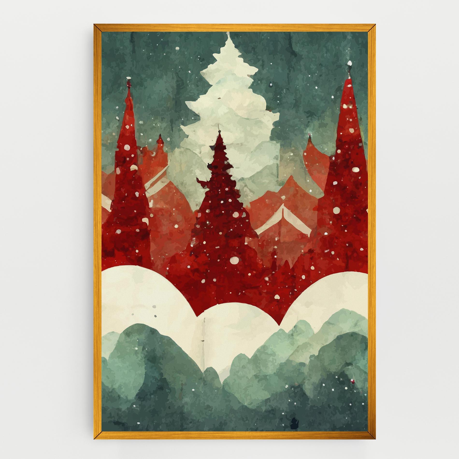 Tablou Canvas Christmas Landscape mockup 0