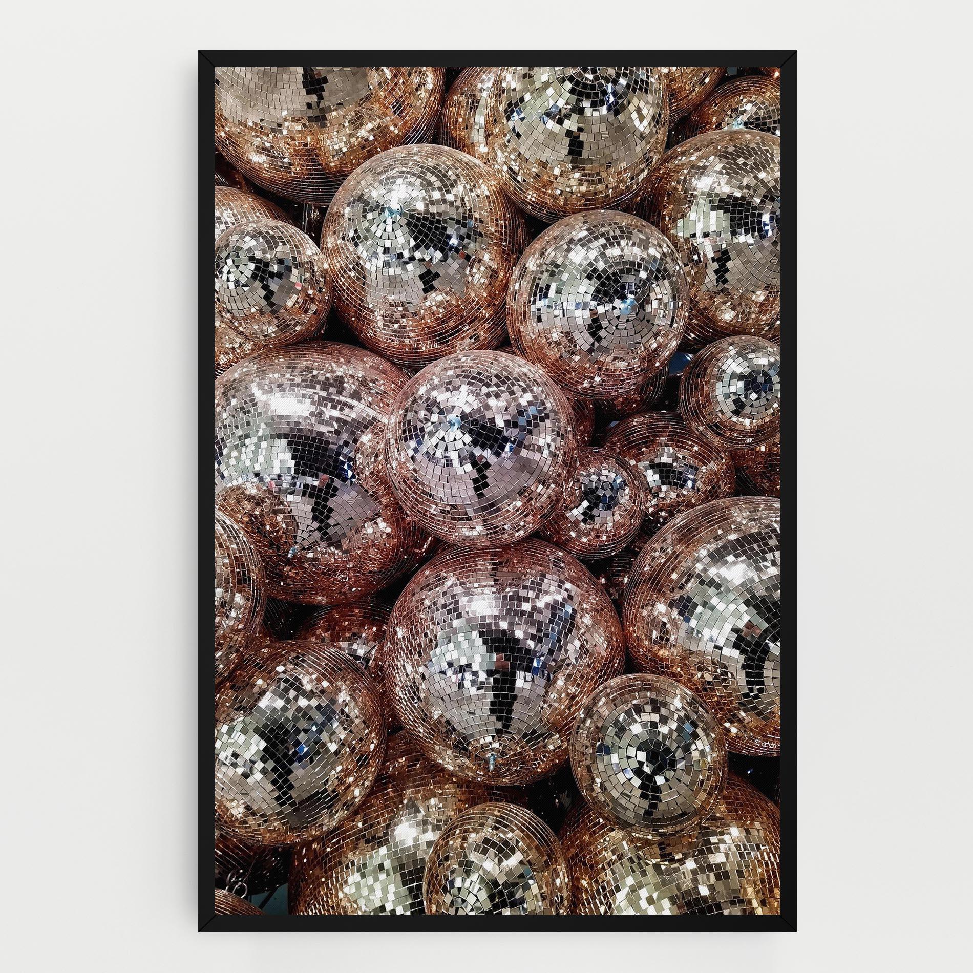 Tablou Canvas Christmas Disko Balls mockup 0