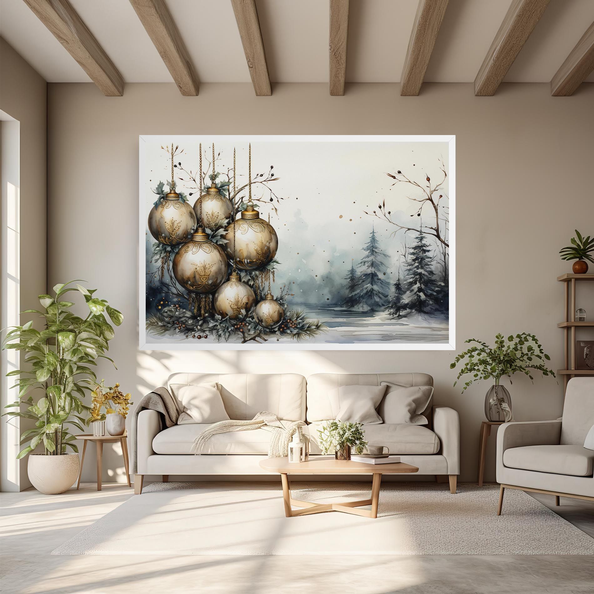 Christmas Art Paper mockup 6