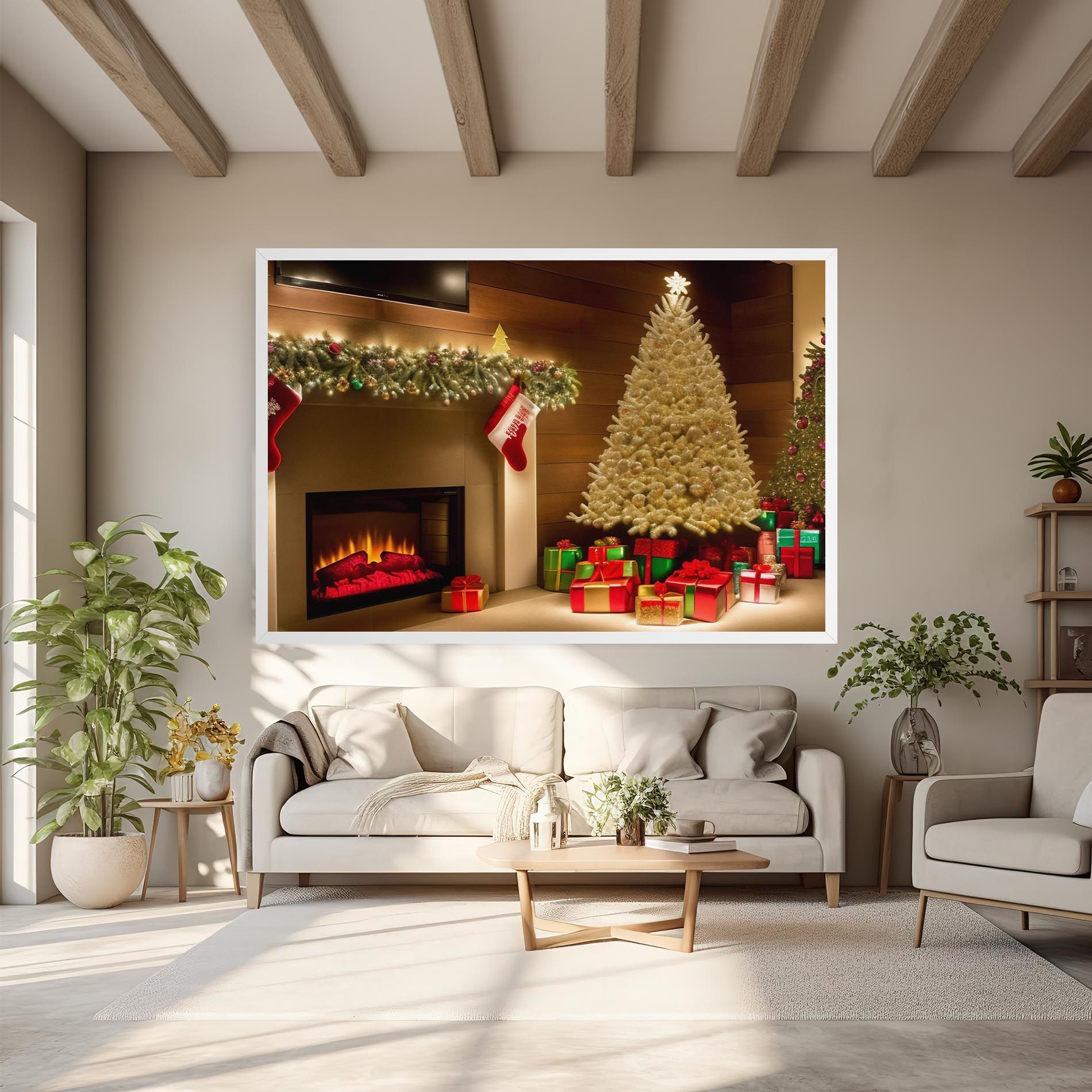 Decorated Christmas Tree mockup 6