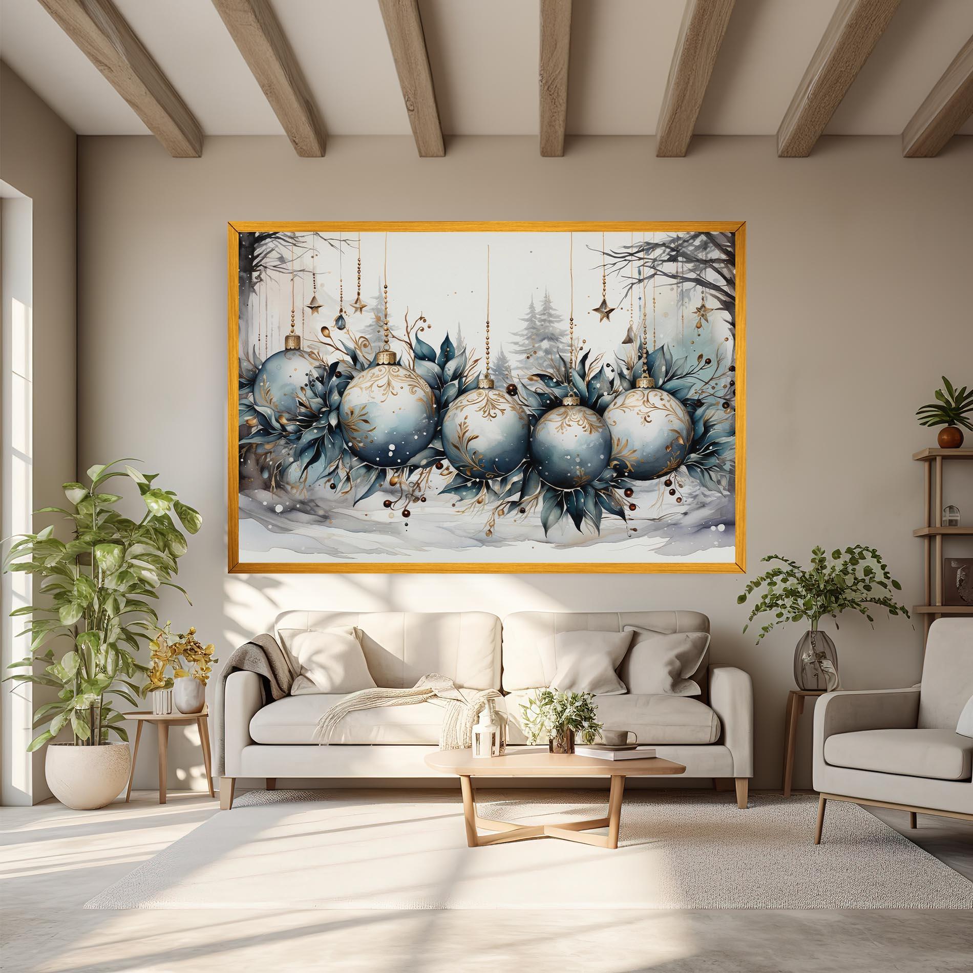 Tablou Canvas Christmas Paper mockup 6