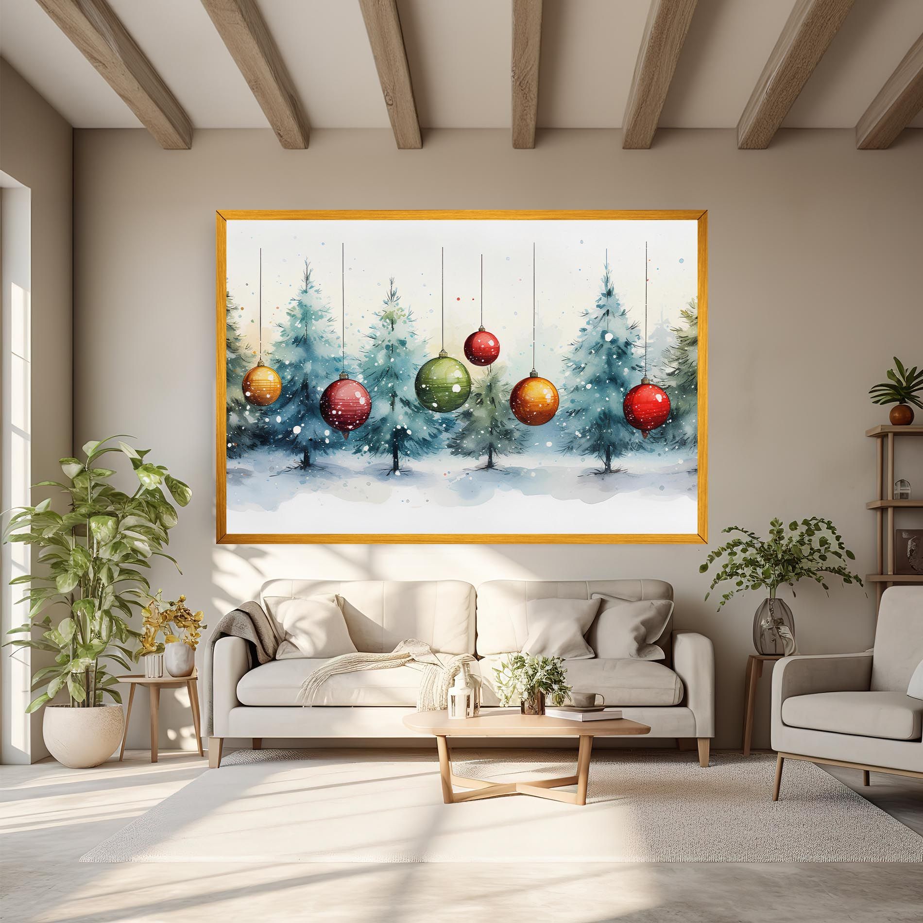 Christmas Tree Painting mockup 6