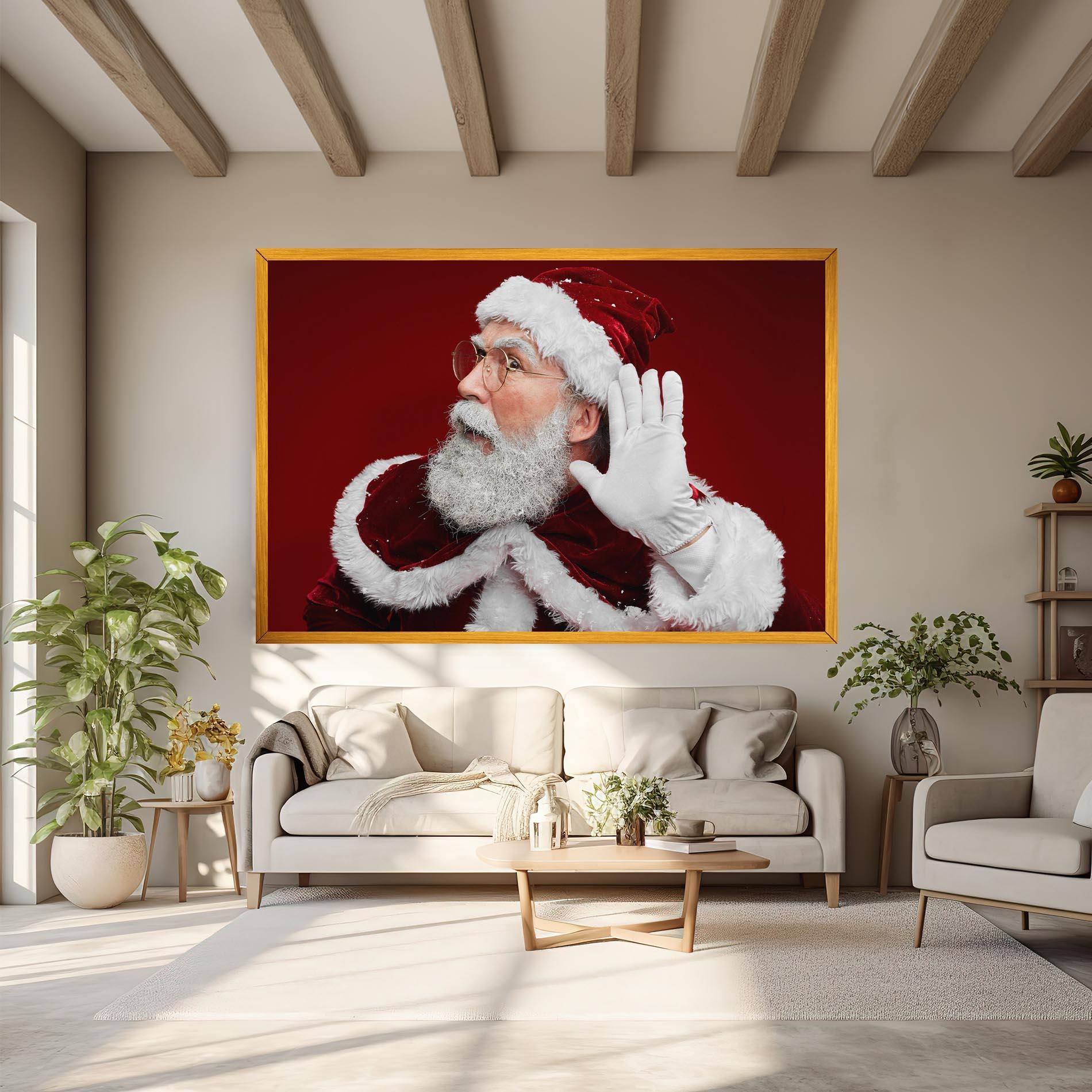 Tablou Canvas Santa Cant Hear You mockup 6