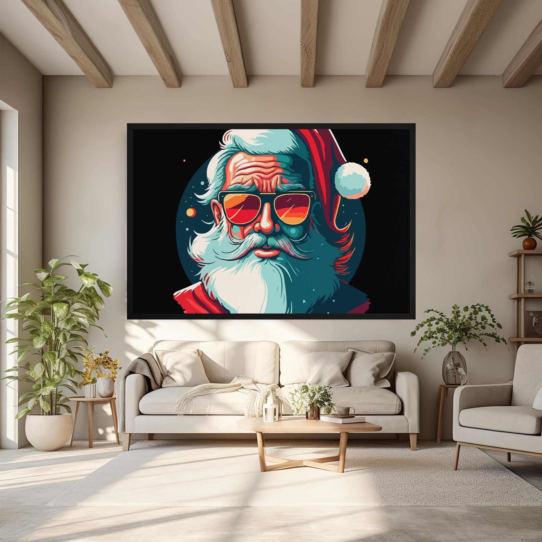 Tablou Canvas Color Glasses Santa mockup 6