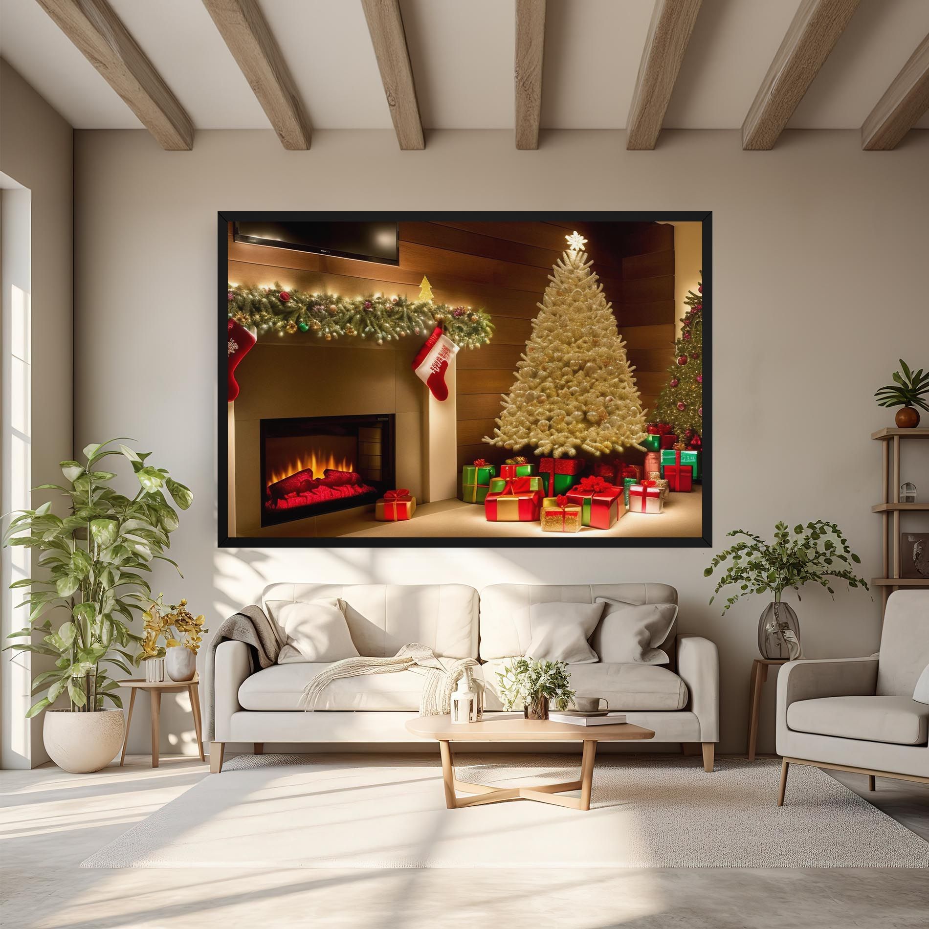 Decorated Christmas Tree mockup 6