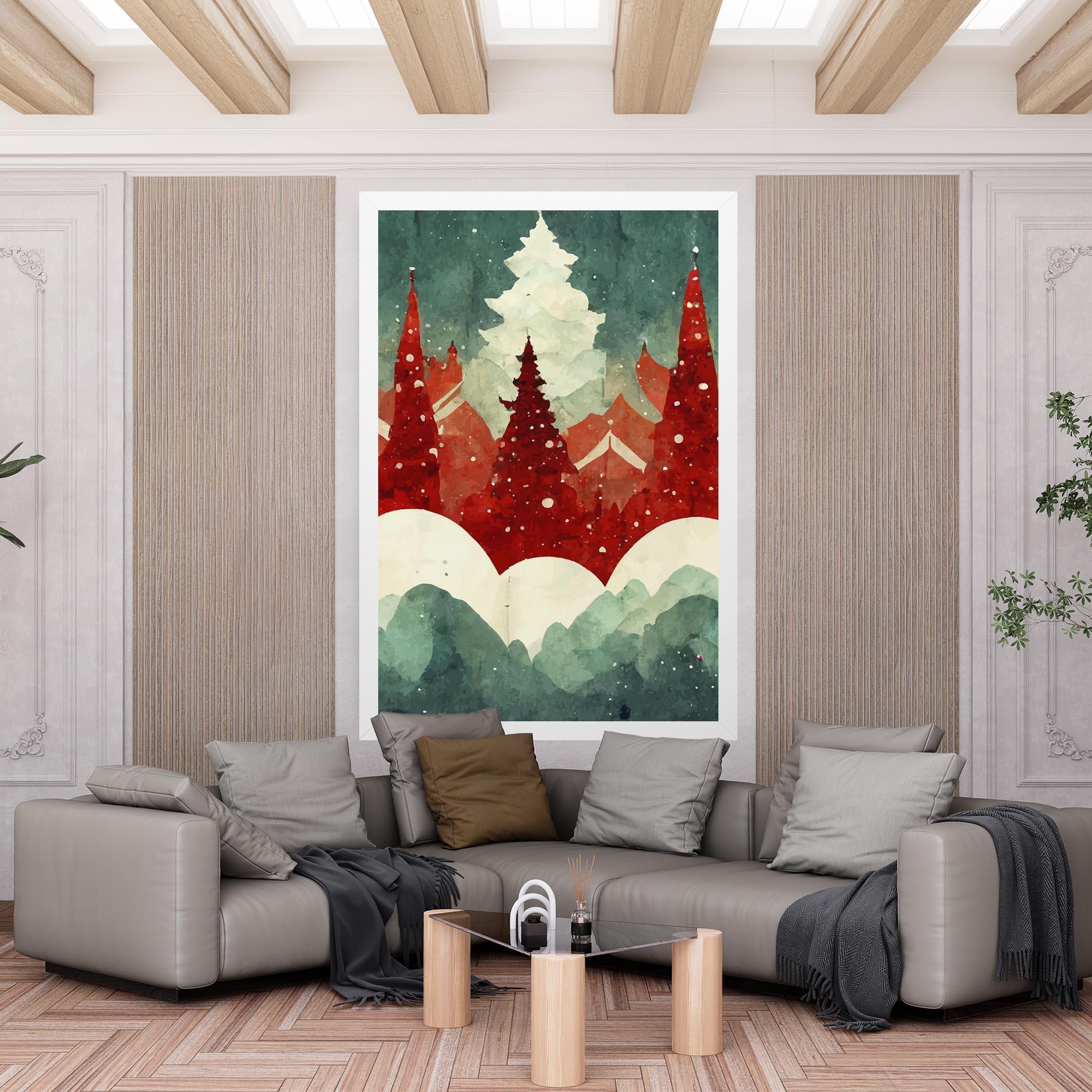 Tablou Canvas Christmas Landscape mockup 6