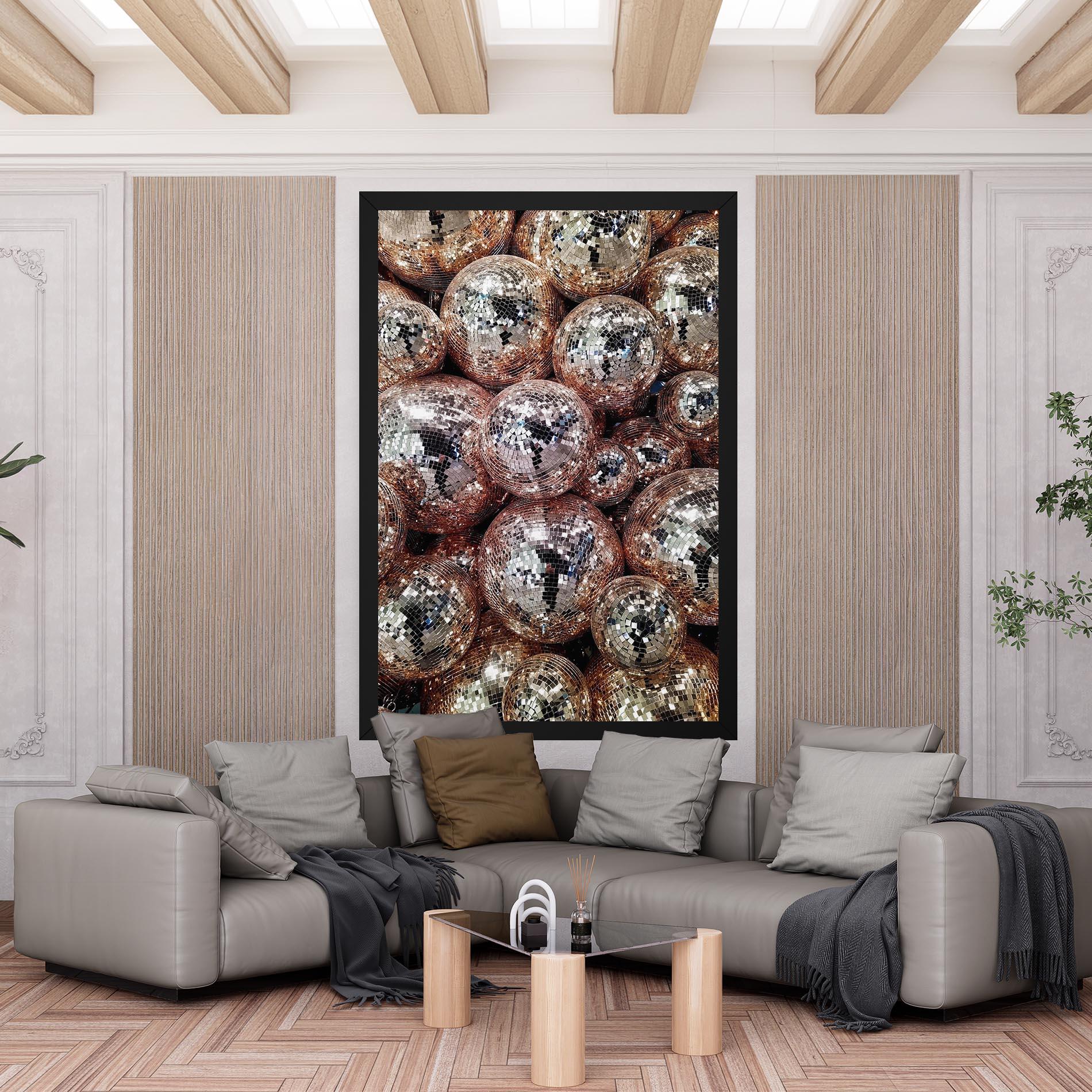 Tablou Canvas Christmas Disko Balls mockup 6