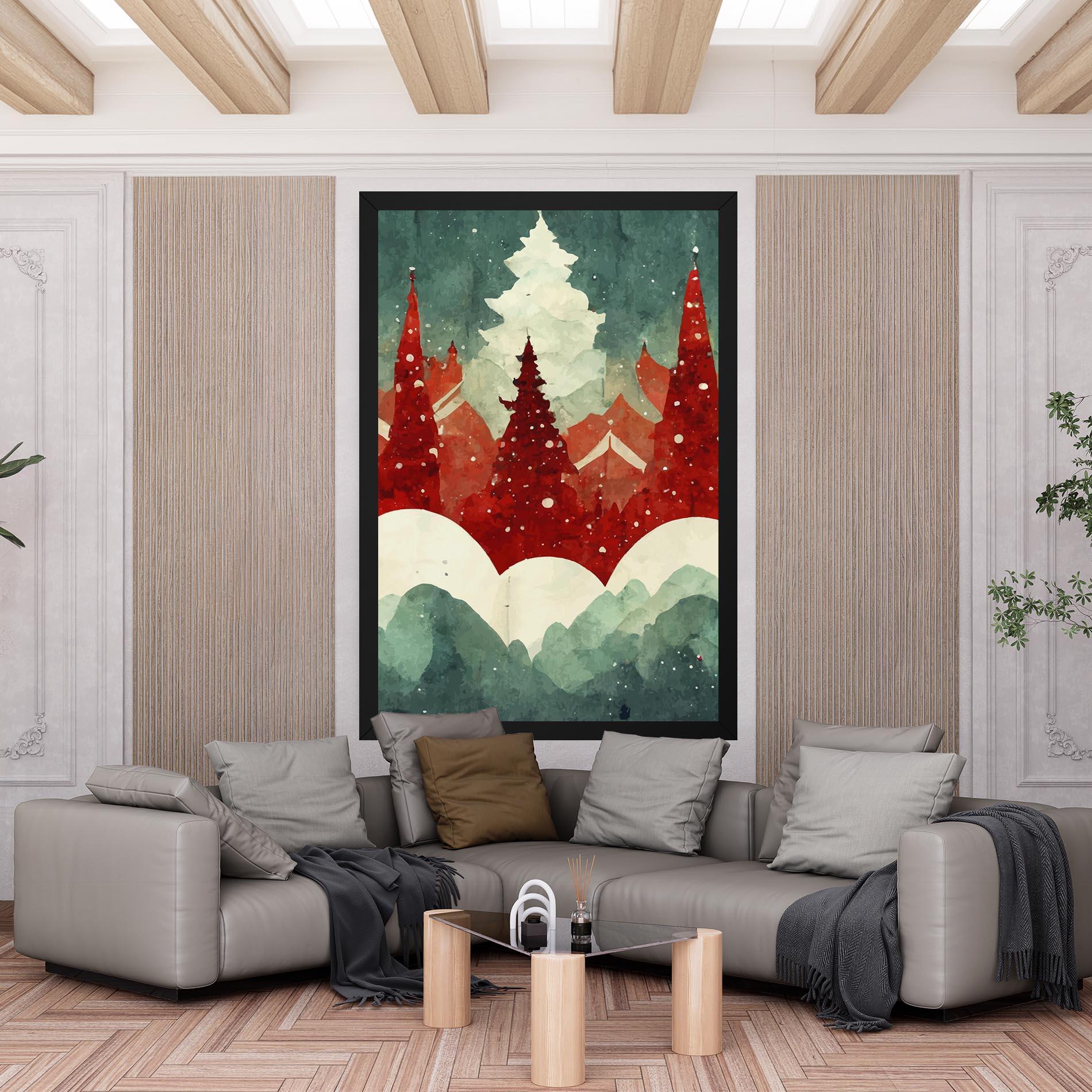 Tablou Canvas Christmas Landscape mockup 6