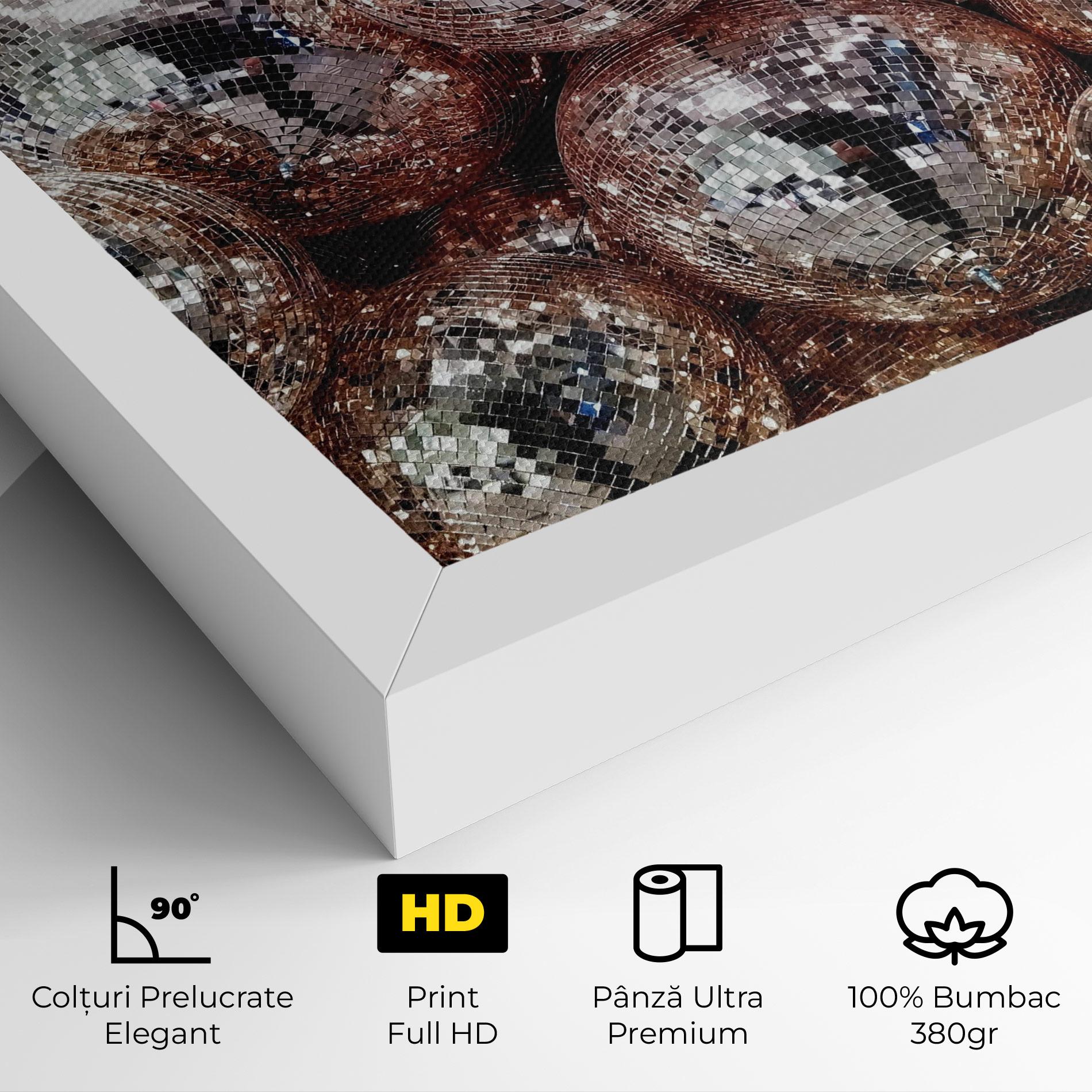 Tablou Canvas Christmas Disko Balls mockup 4