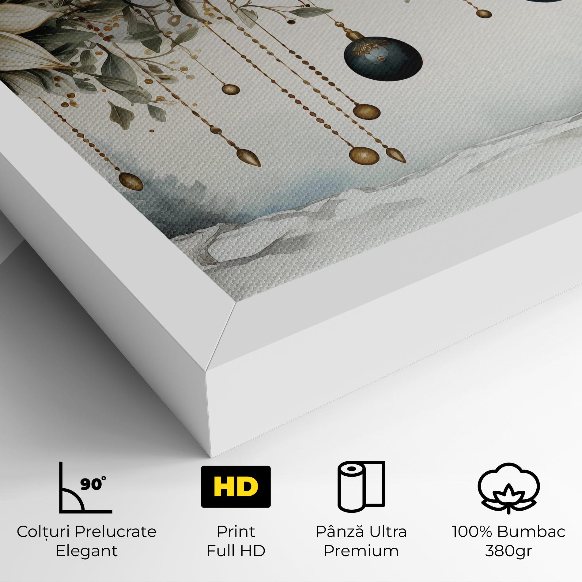 Tablou Canvas Christmas Flowers Art mockup 4