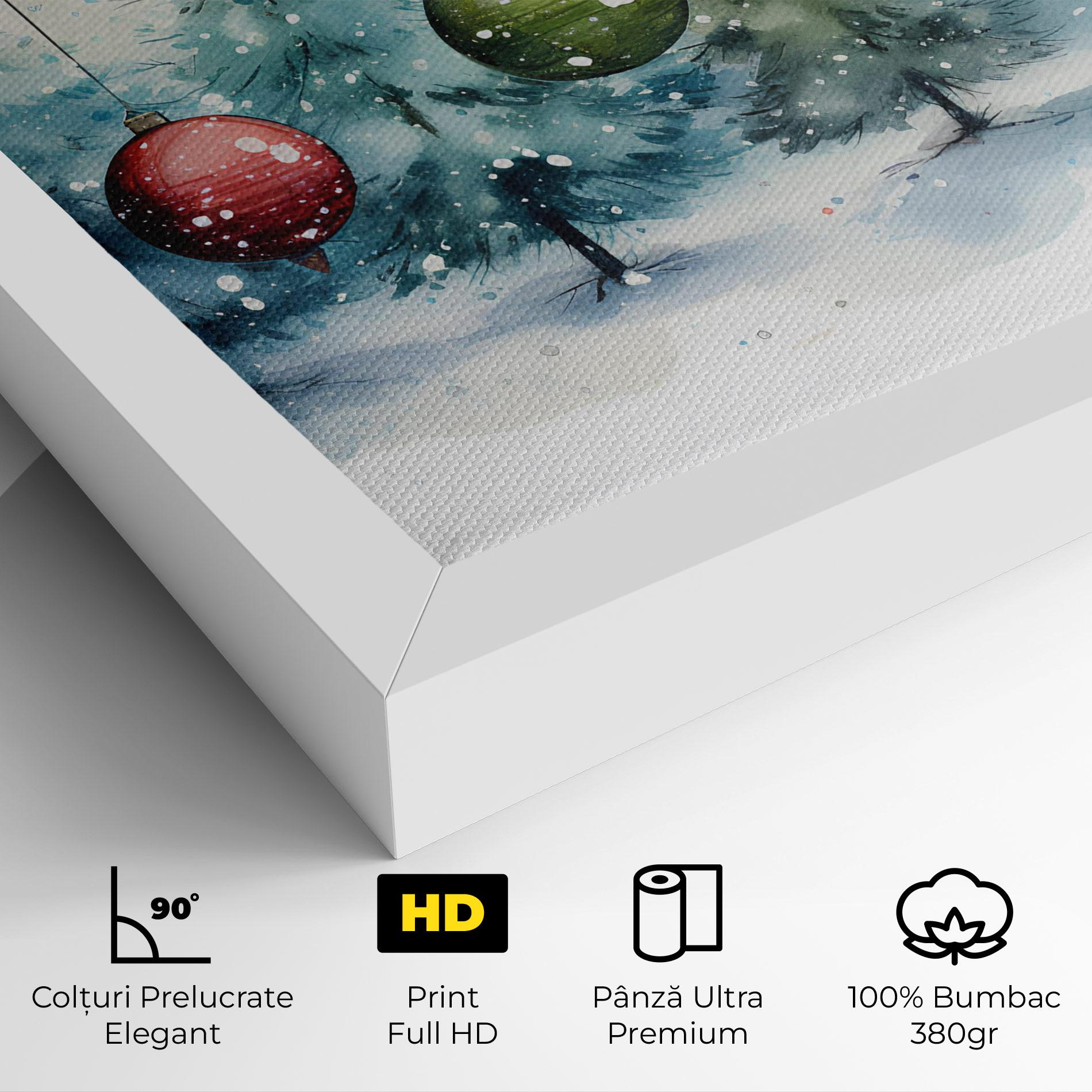 Tablou Canvas Christmas Tree Painting mockup 4