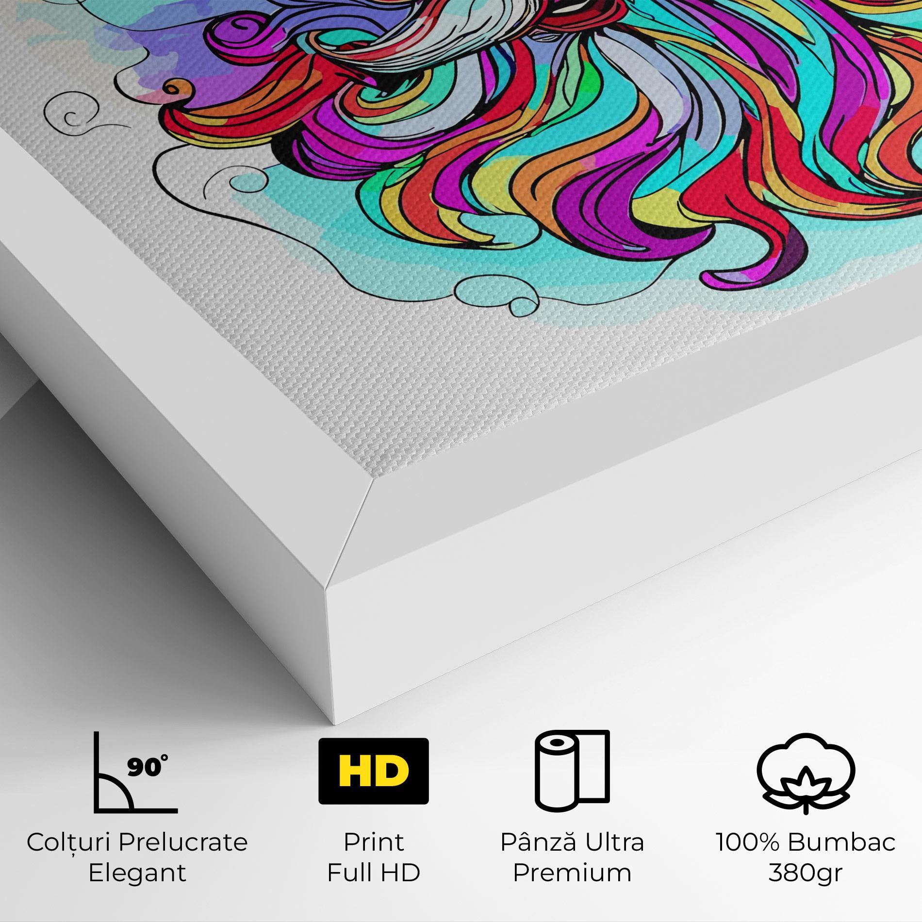 Tablou Canvas Colorful Santa mockup 4