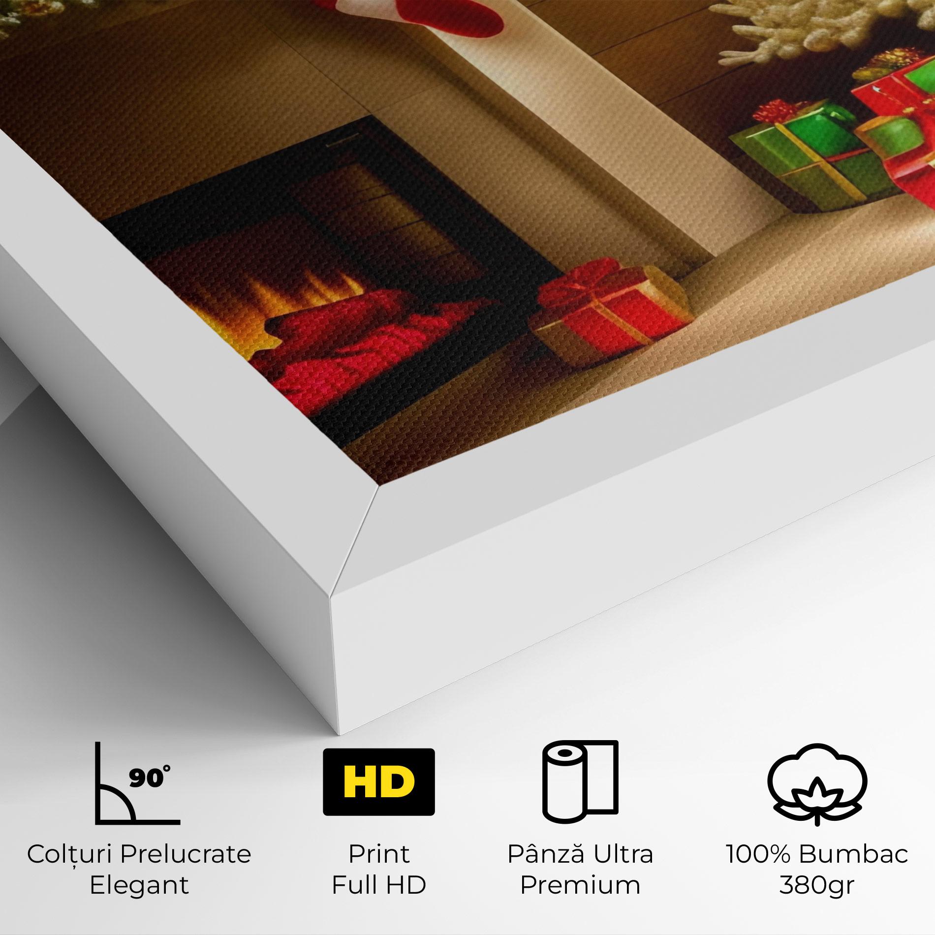 Tablou Canvas Decorated Christmas Tree mockup 4