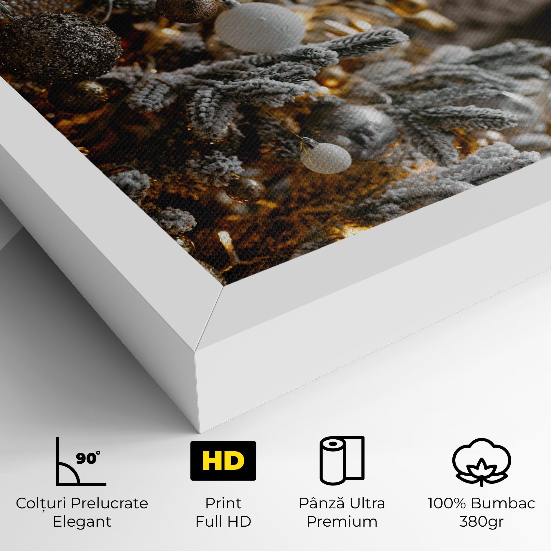 Gold Christmas Decorations mockup 4