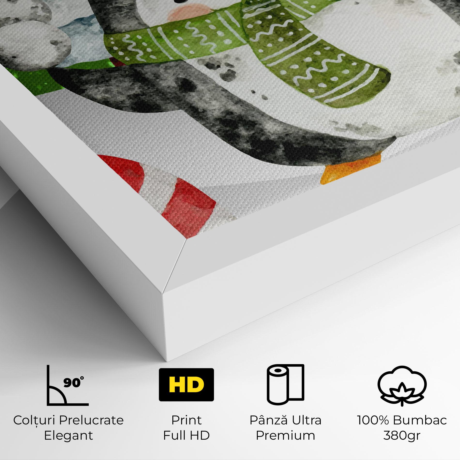 Tablou Canvas Green Pinguin mockup 4