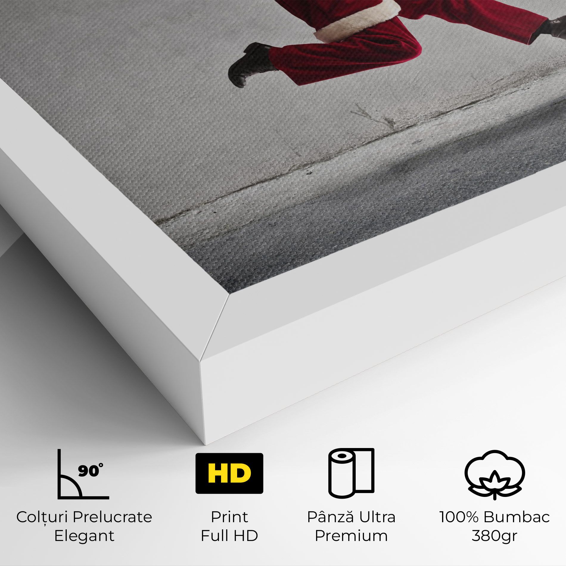 Santa Claus Jumping mockup 4