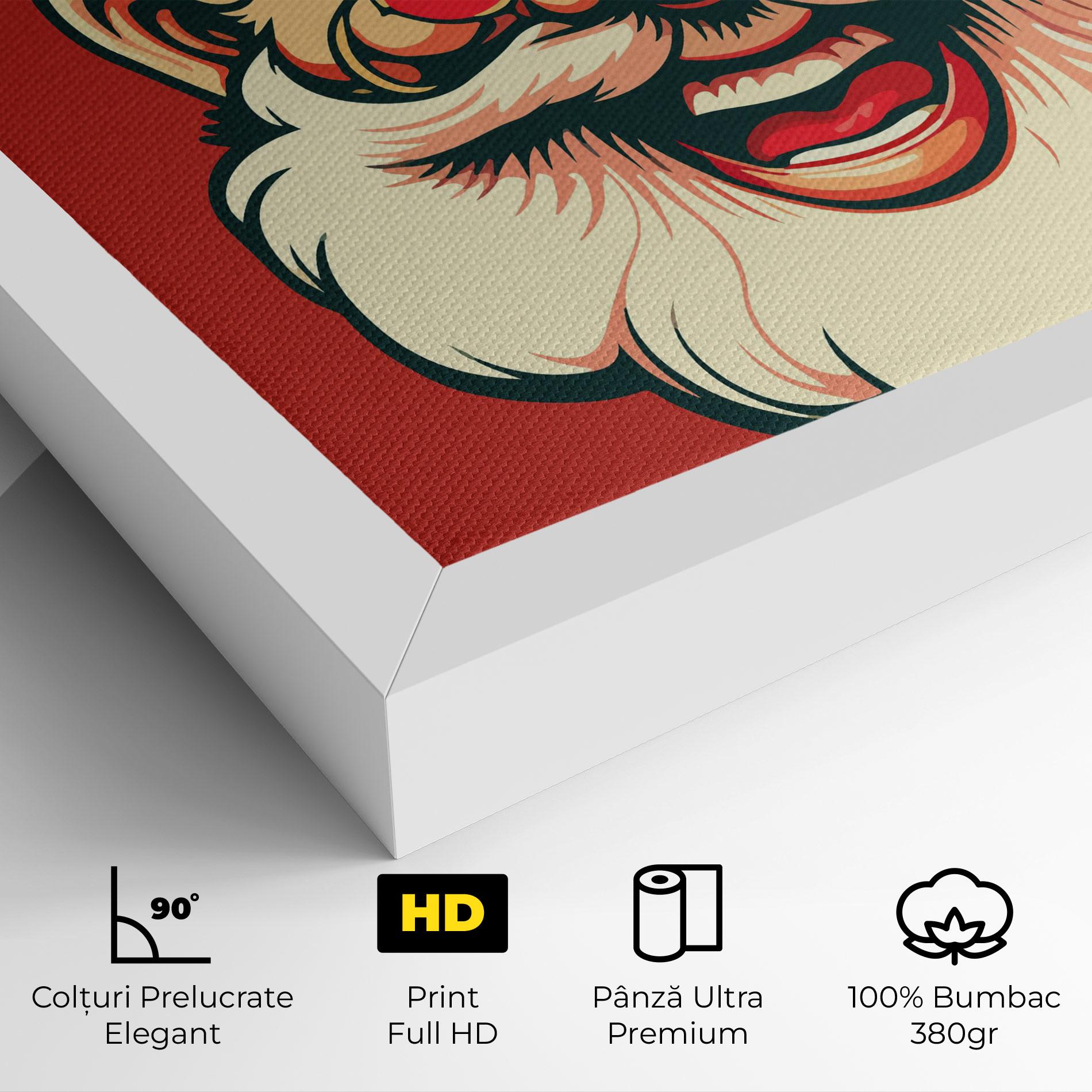 Tablou Canvas Santa Crazy Smile mockup 4