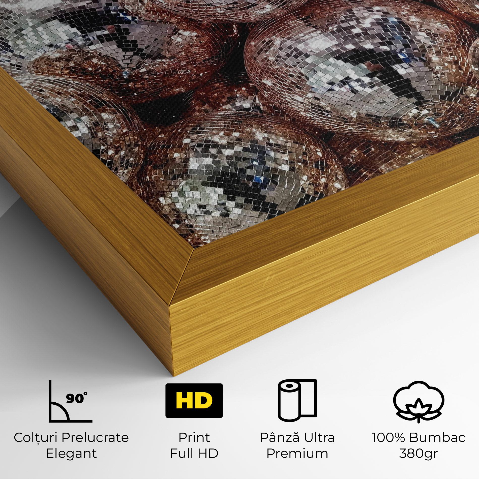 Tablou Canvas Christmas Disko Balls mockup 4