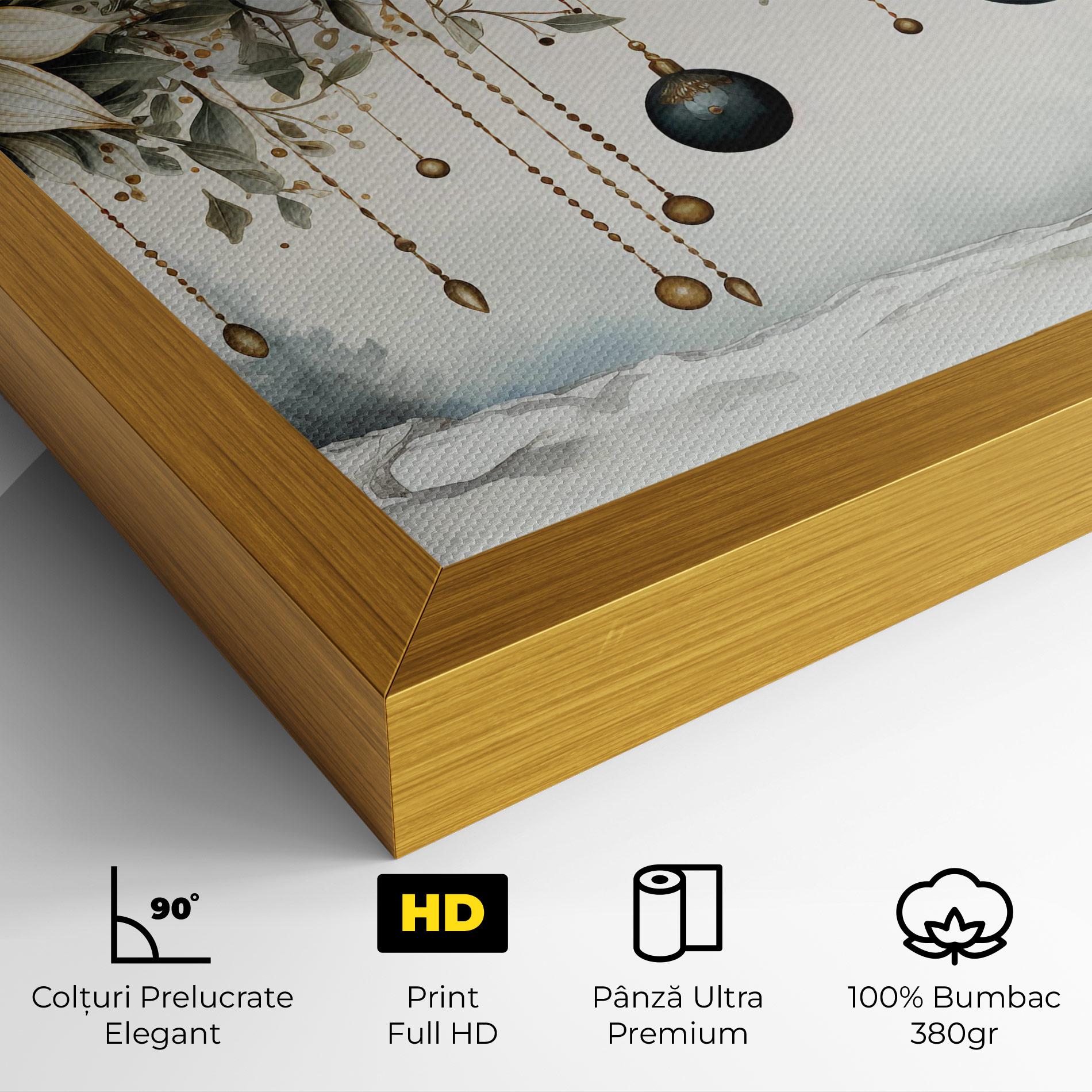 Tablou Canvas Christmas Flowers Art mockup 4