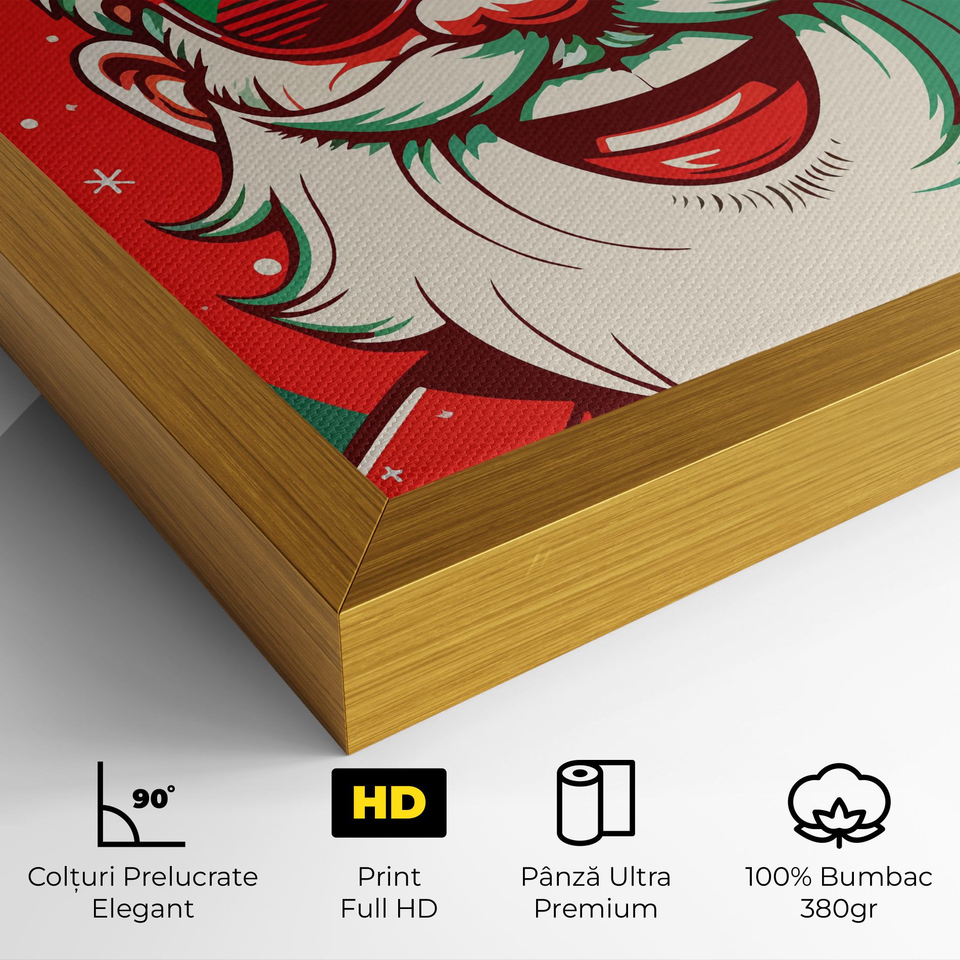 Crazy Smile Santa mockup 4