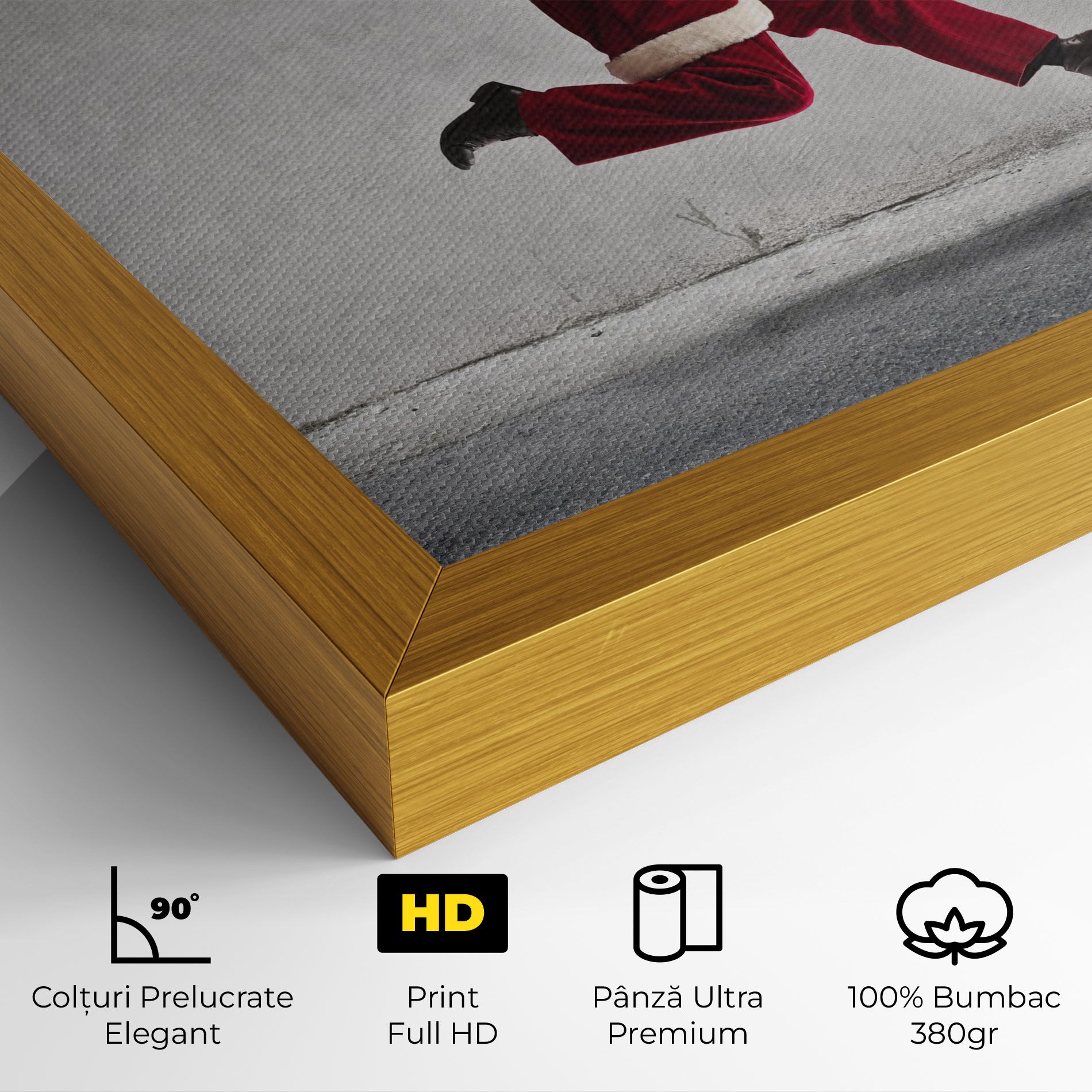 Santa Claus Jumping mockup 4