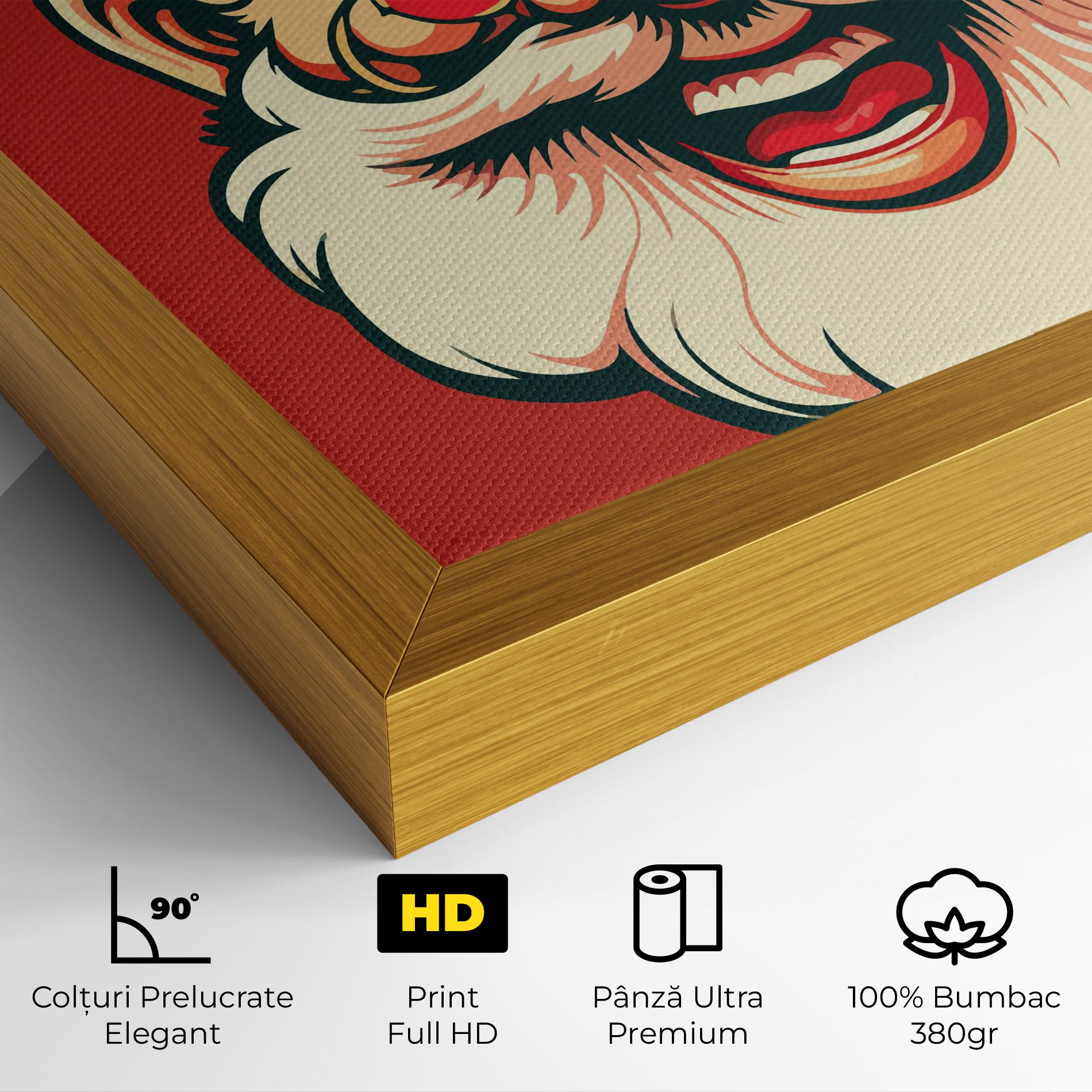 Tablou Canvas Santa Crazy Smile mockup 4