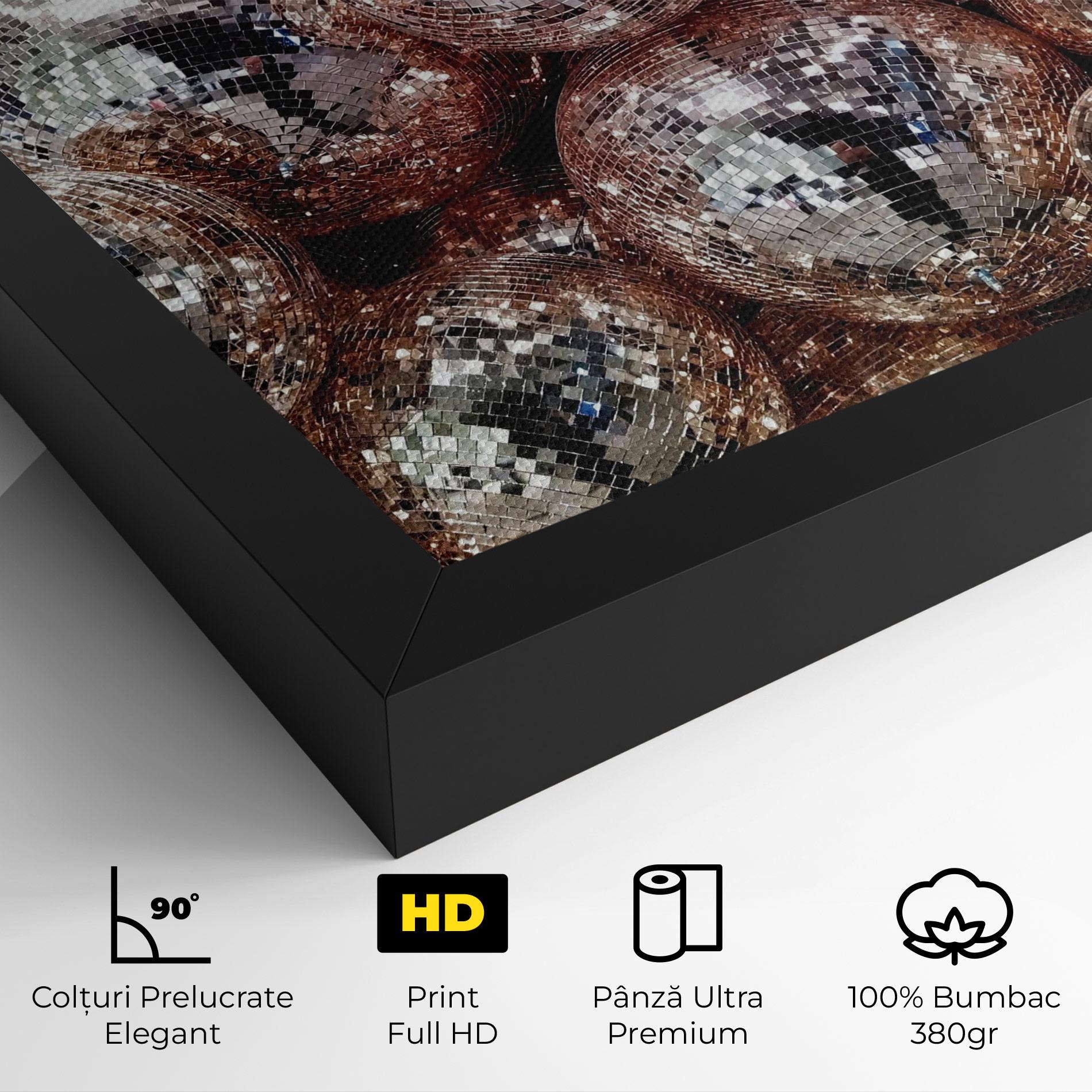 Tablou Canvas Christmas Disko Balls mockup 4