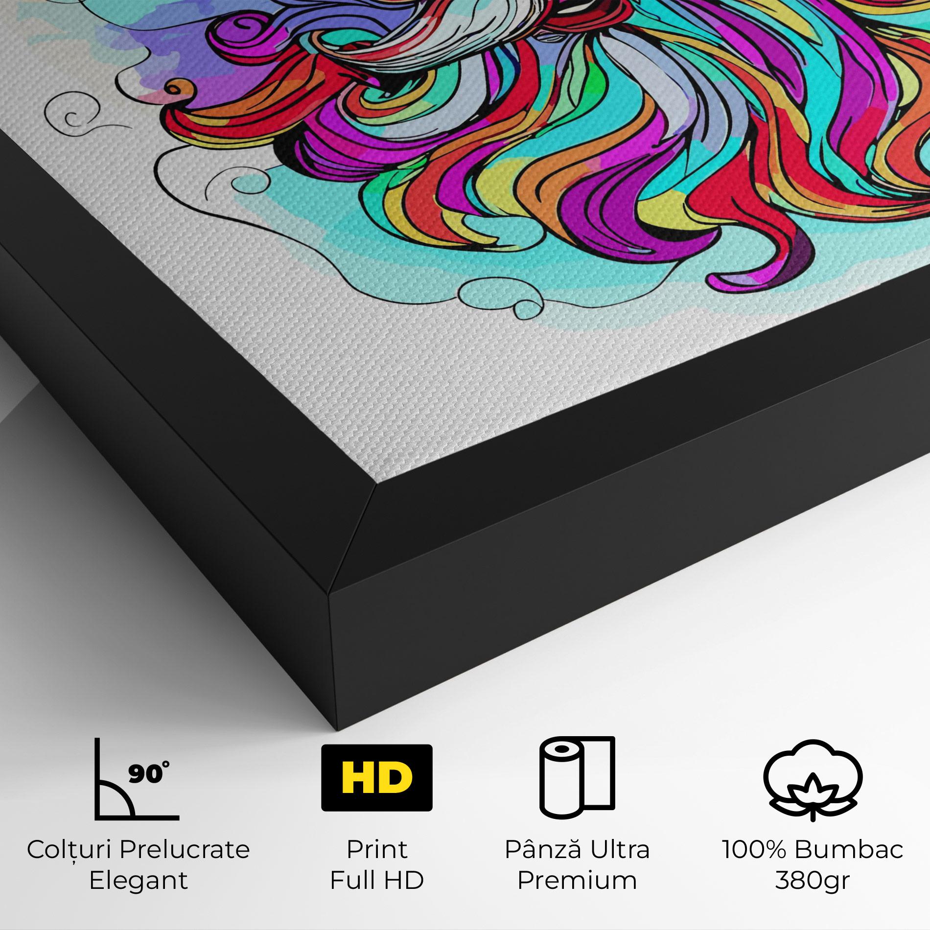 Tablou Canvas Colorful Santa mockup 4