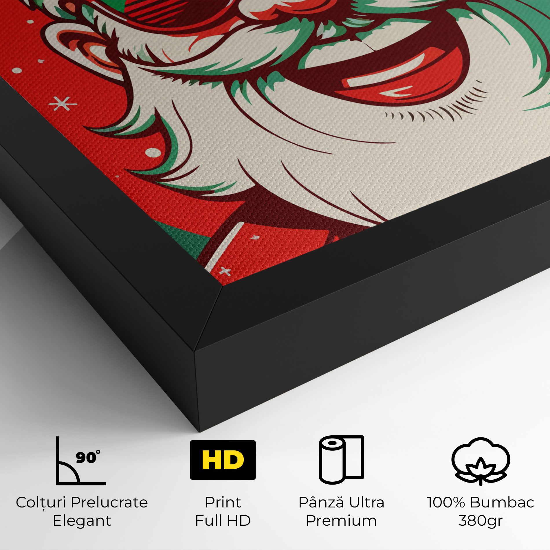 Crazy Smile Santa mockup 4