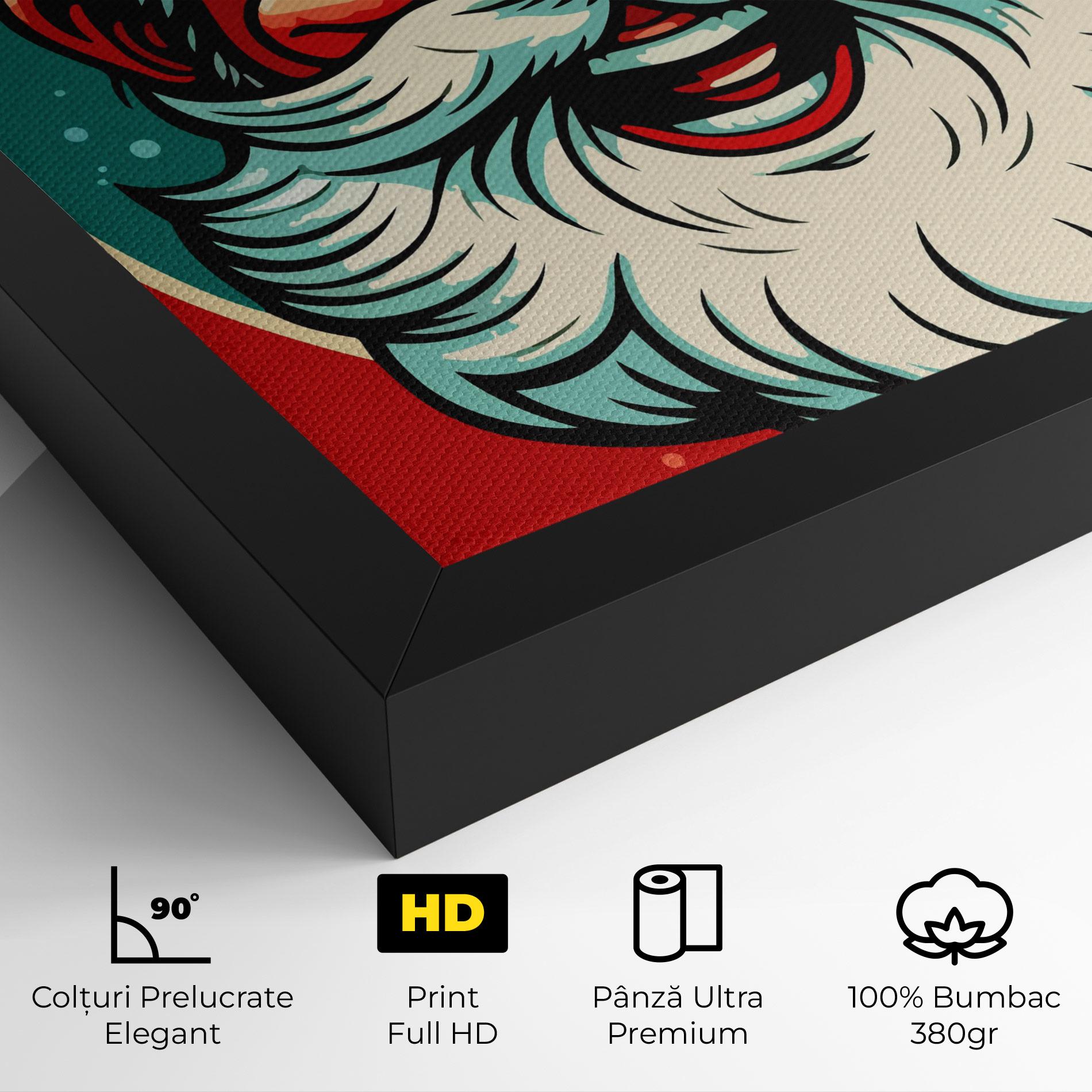 Tablou Canvas Crazy Smile mockup 4