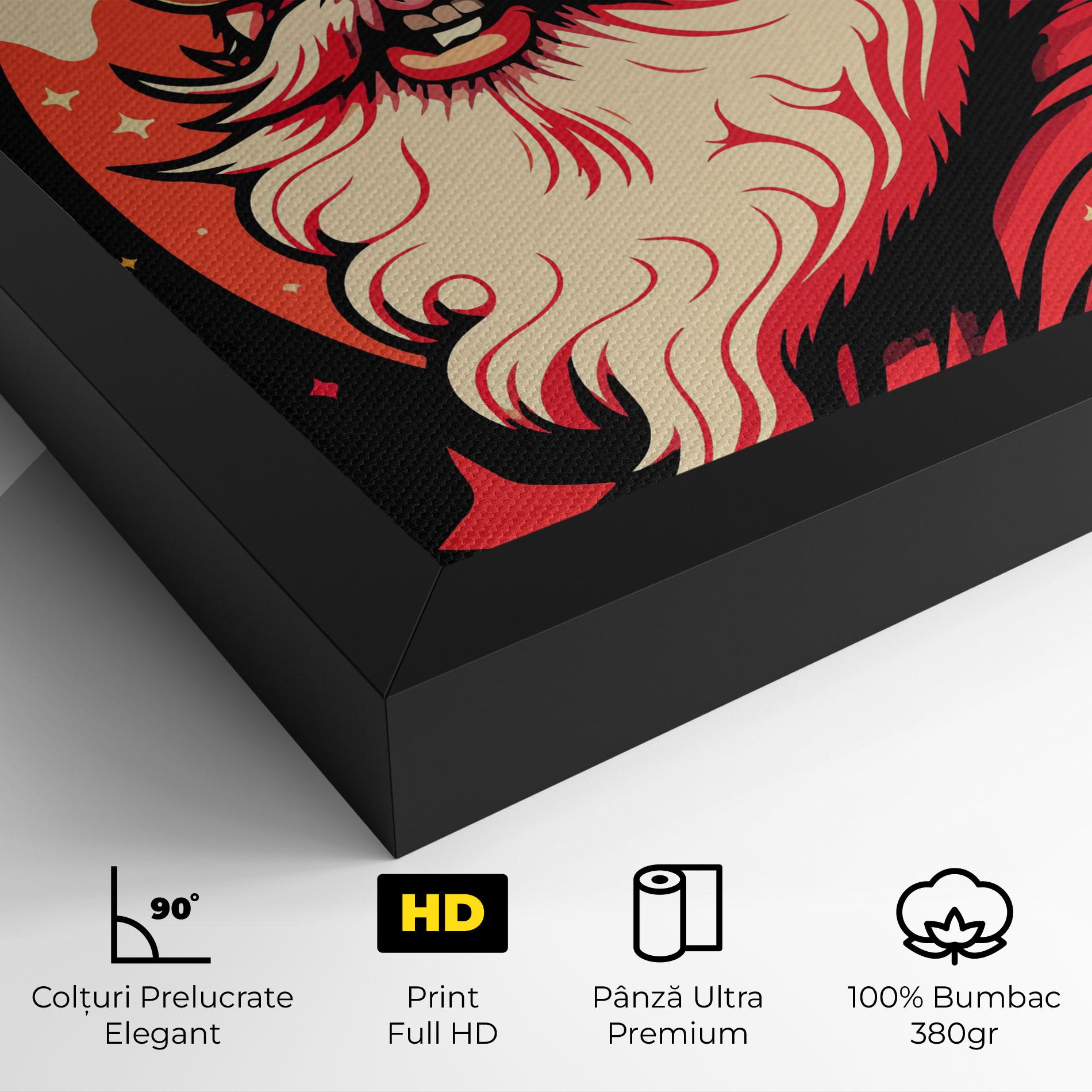 Tablou Canvas Glasses Santa mockup 4