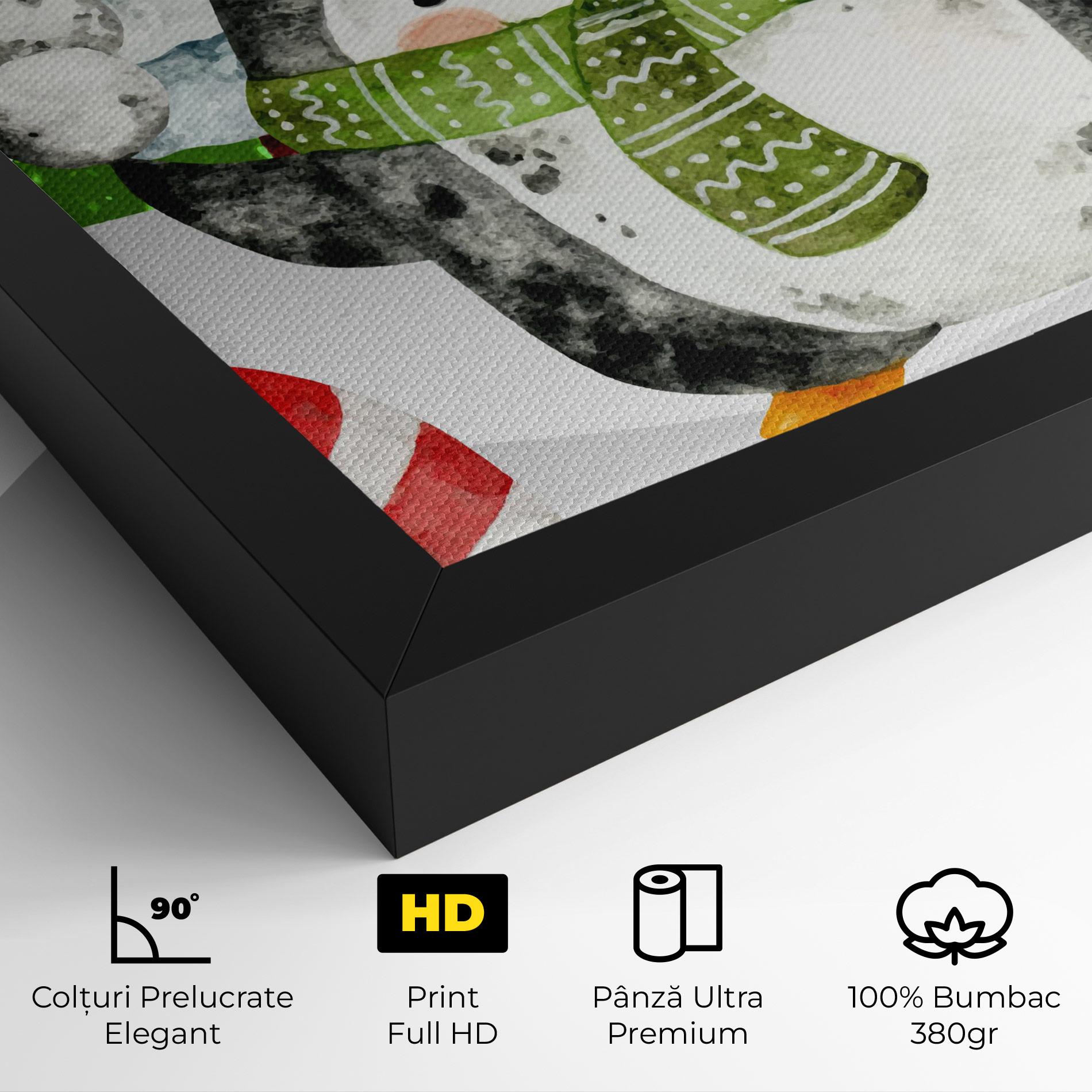 Tablou Canvas Green Pinguin mockup 4