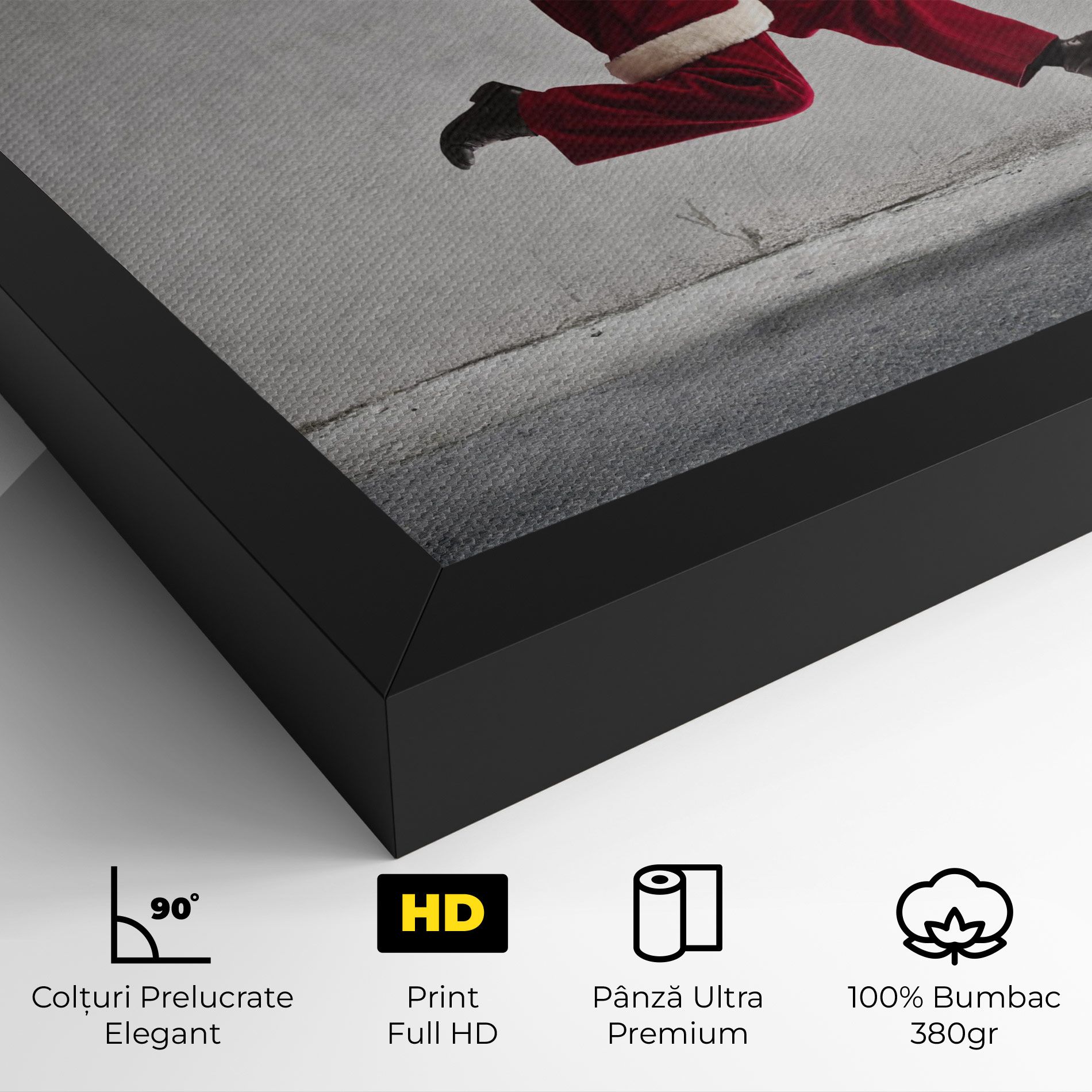 Santa Claus Jumping mockup 4