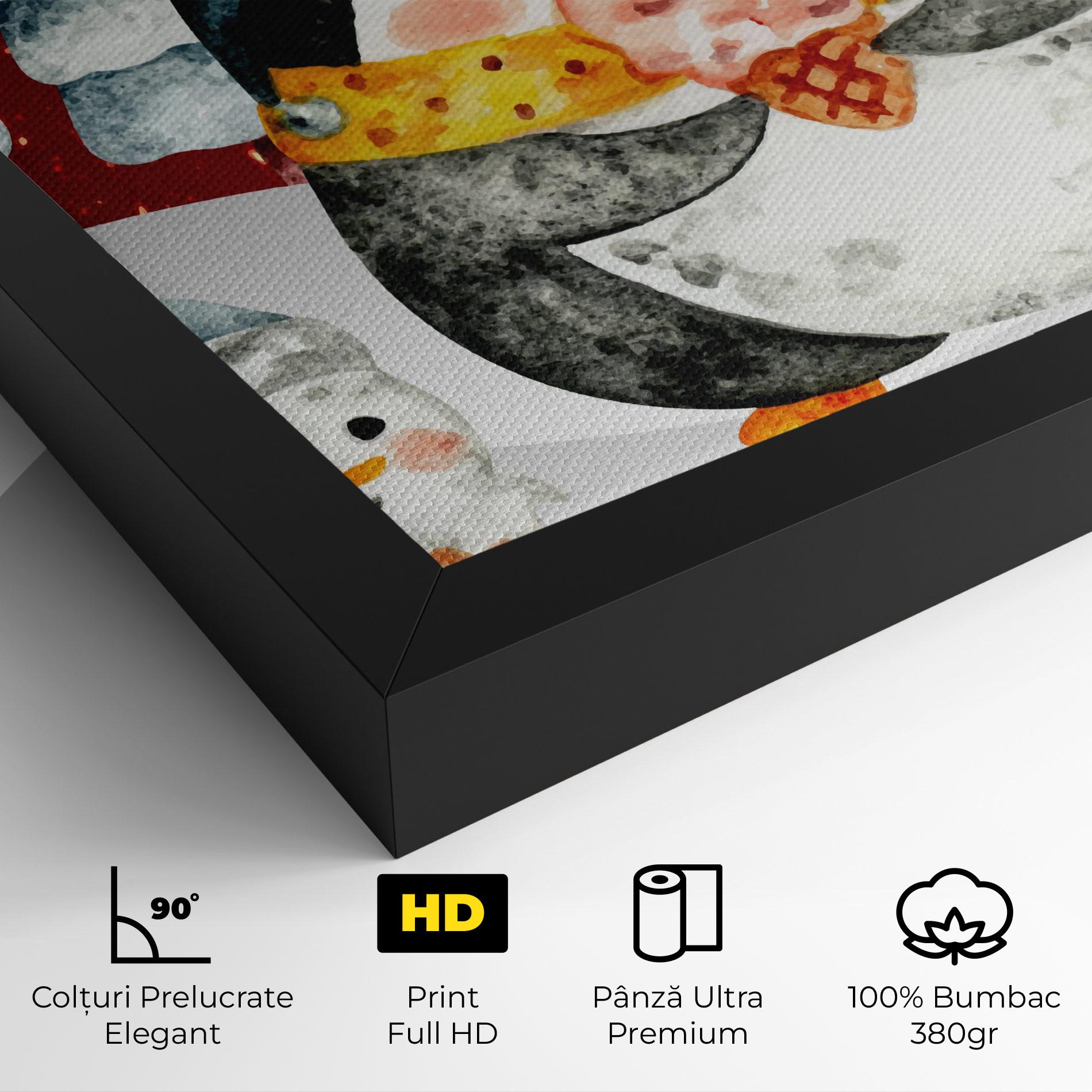 Tablou Canvas Yellow Pinguin mockup 4
