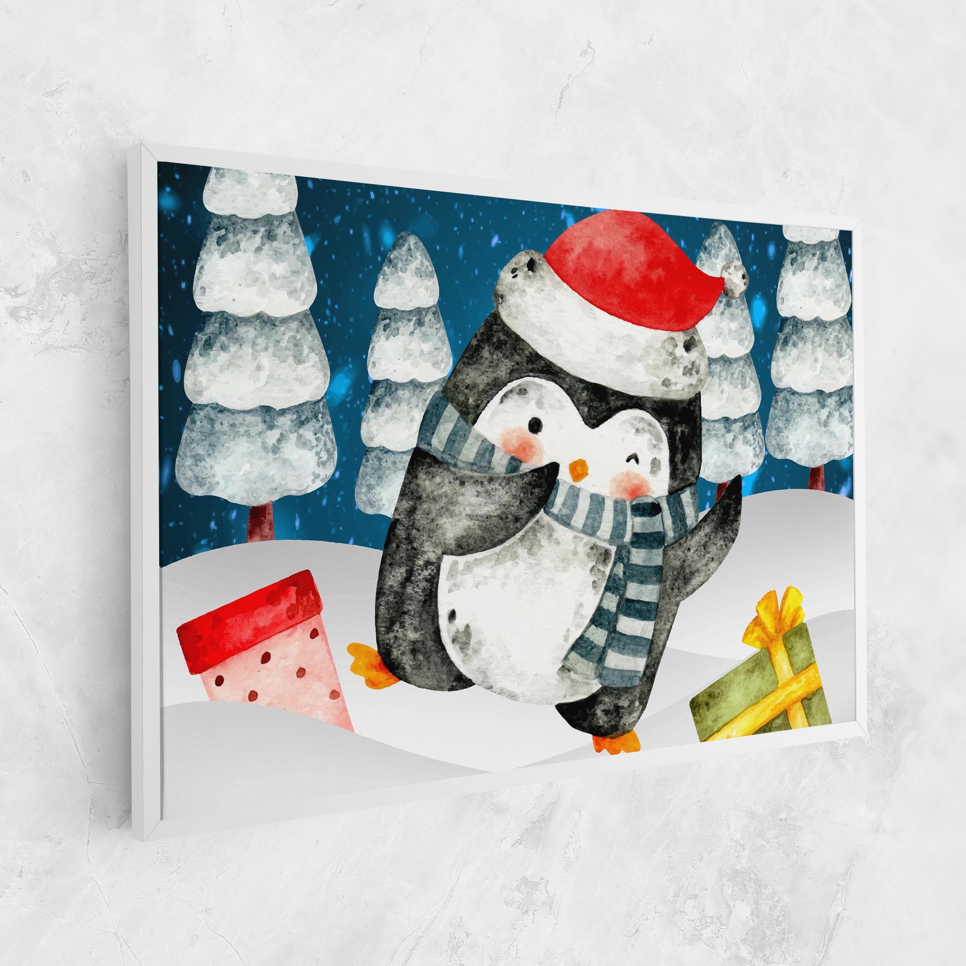Tablou Canvas Blue Pinguin mockup 1