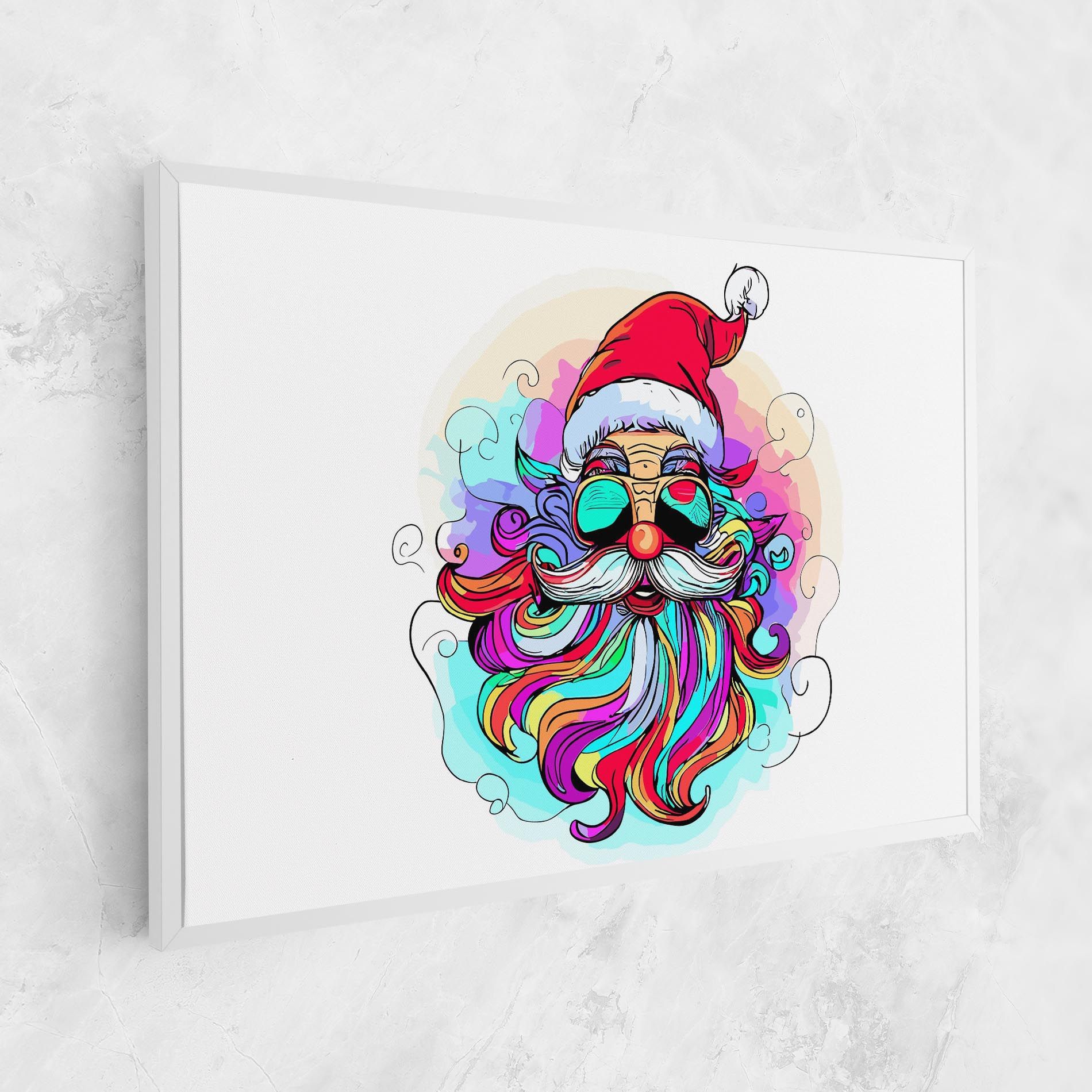 Colorful Santa mockup 1