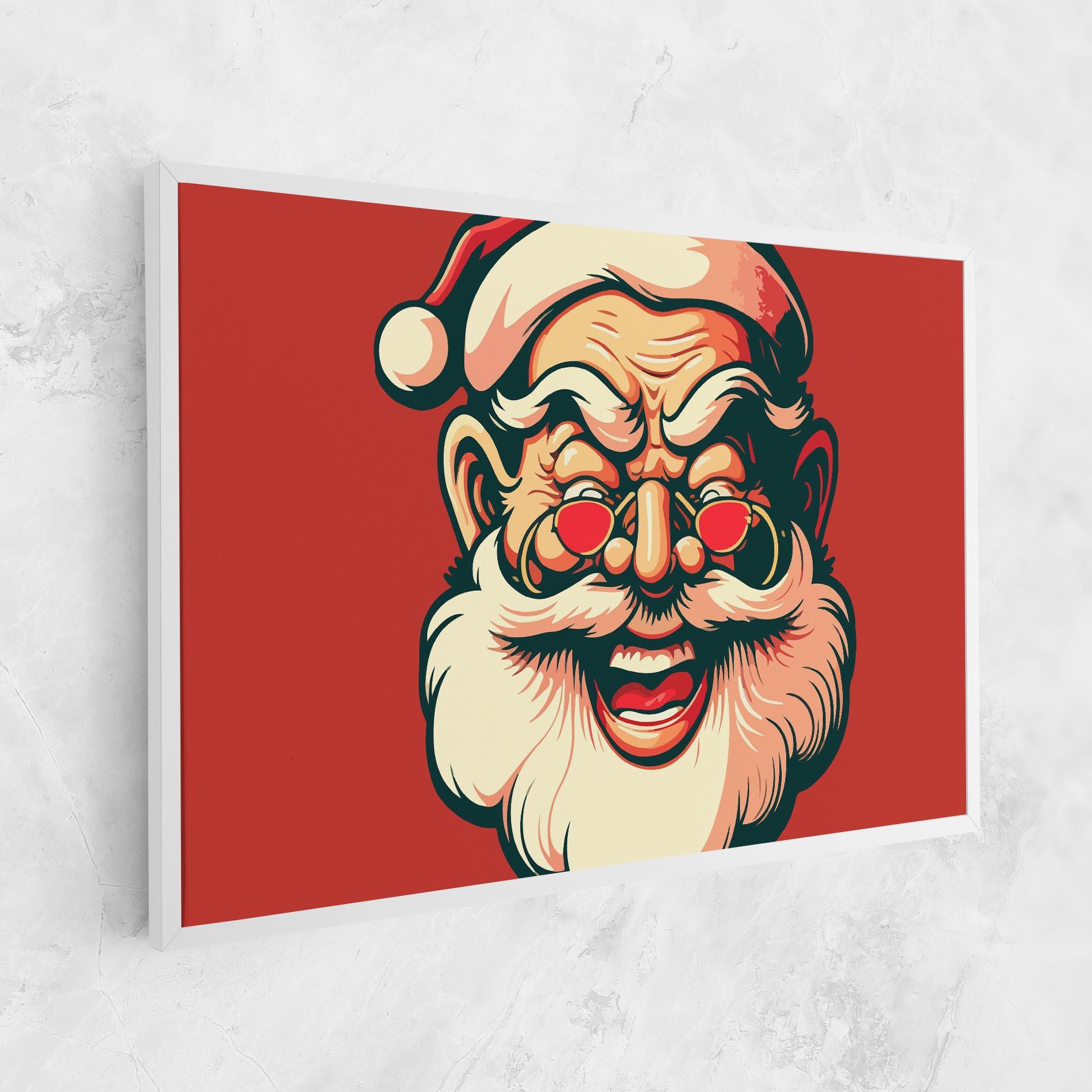 Tablou Canvas Santa Crazy Smile mockup 1