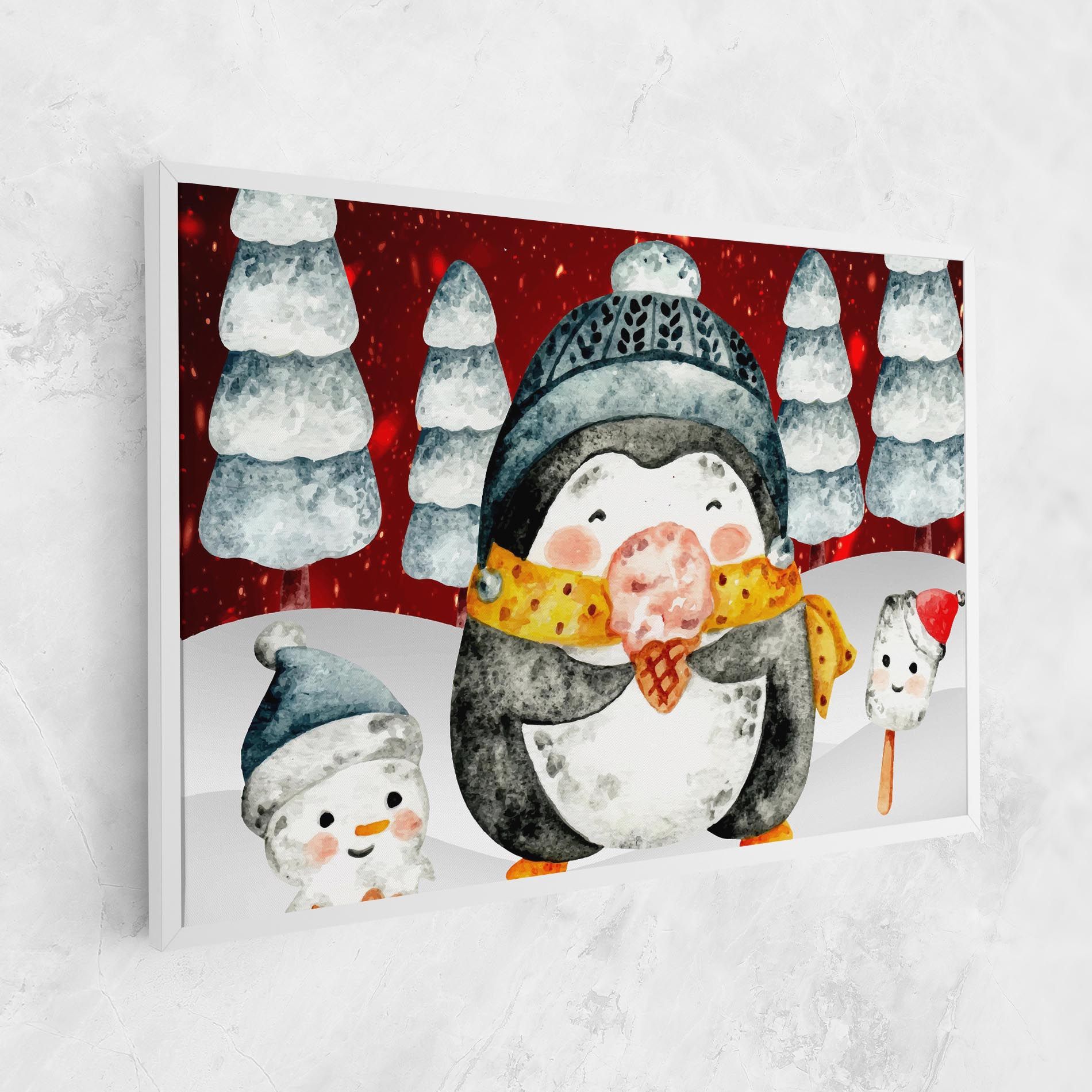 Yellow Pinguin mockup 1