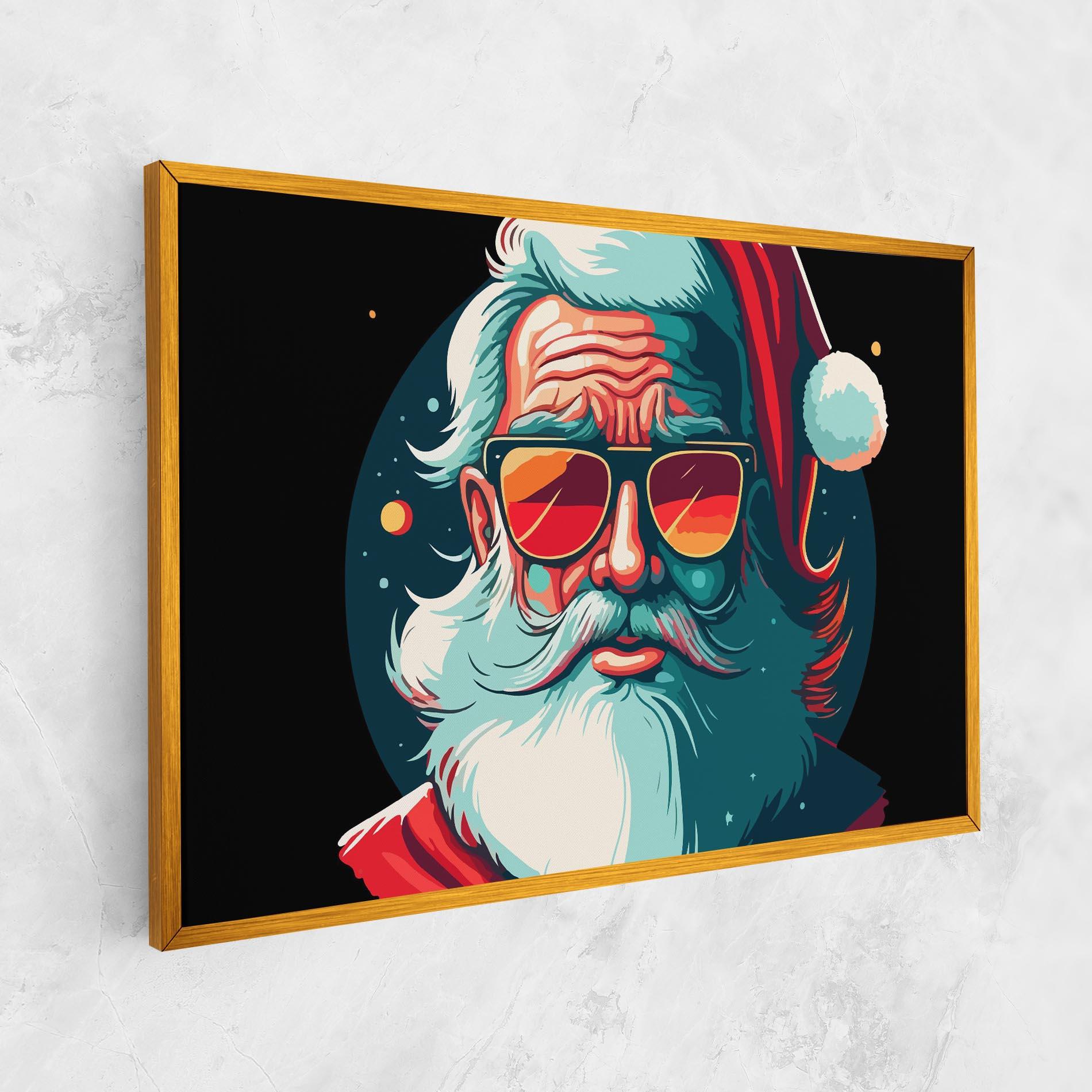 Tablou Canvas Color Glasses Santa mockup 1