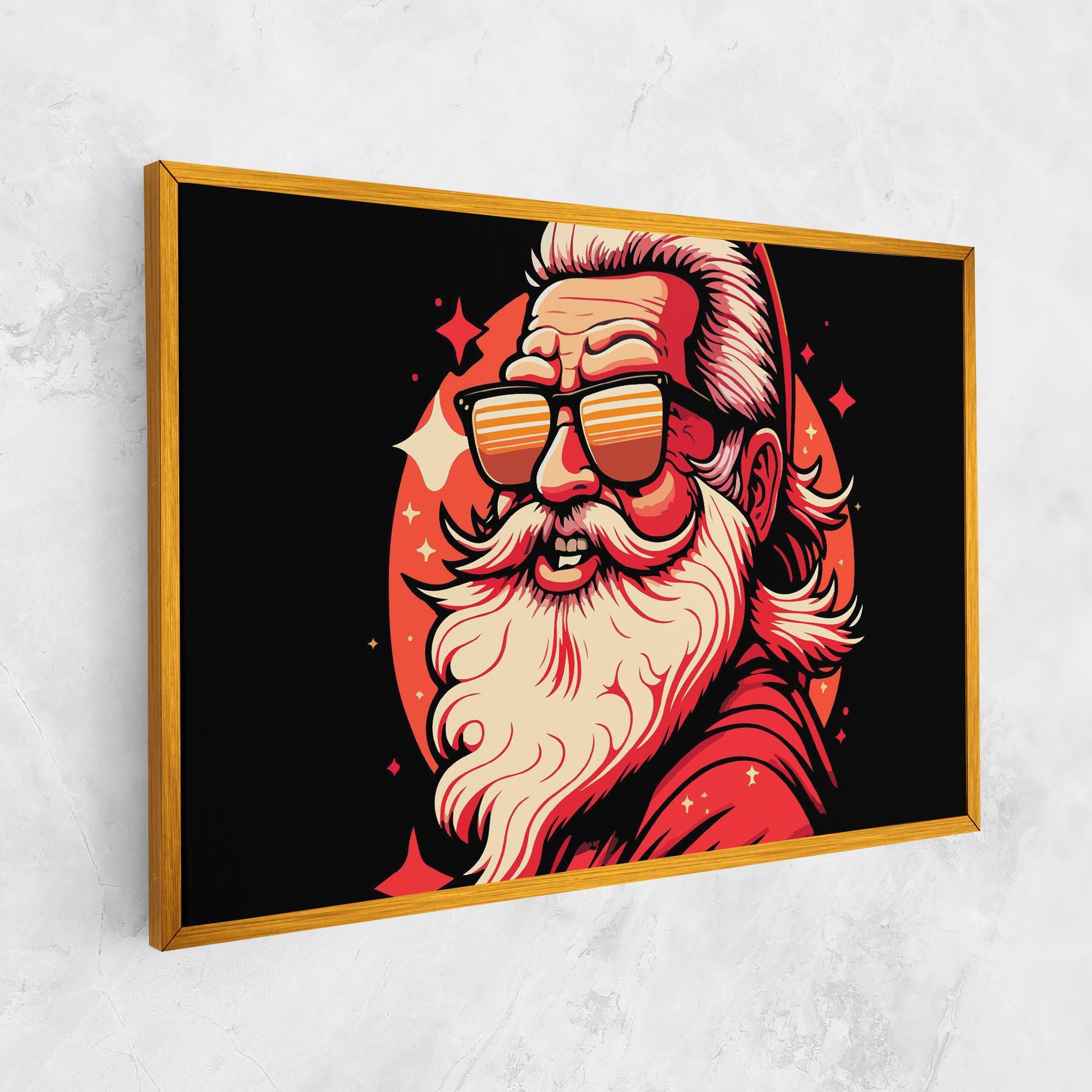 Tablou Canvas Glasses Santa mockup 1